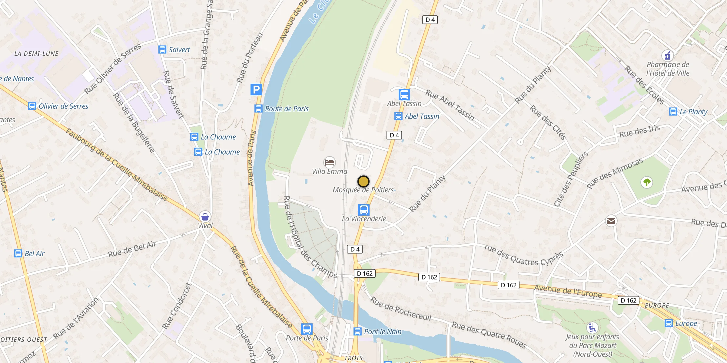 Carte des mosquées {aville}