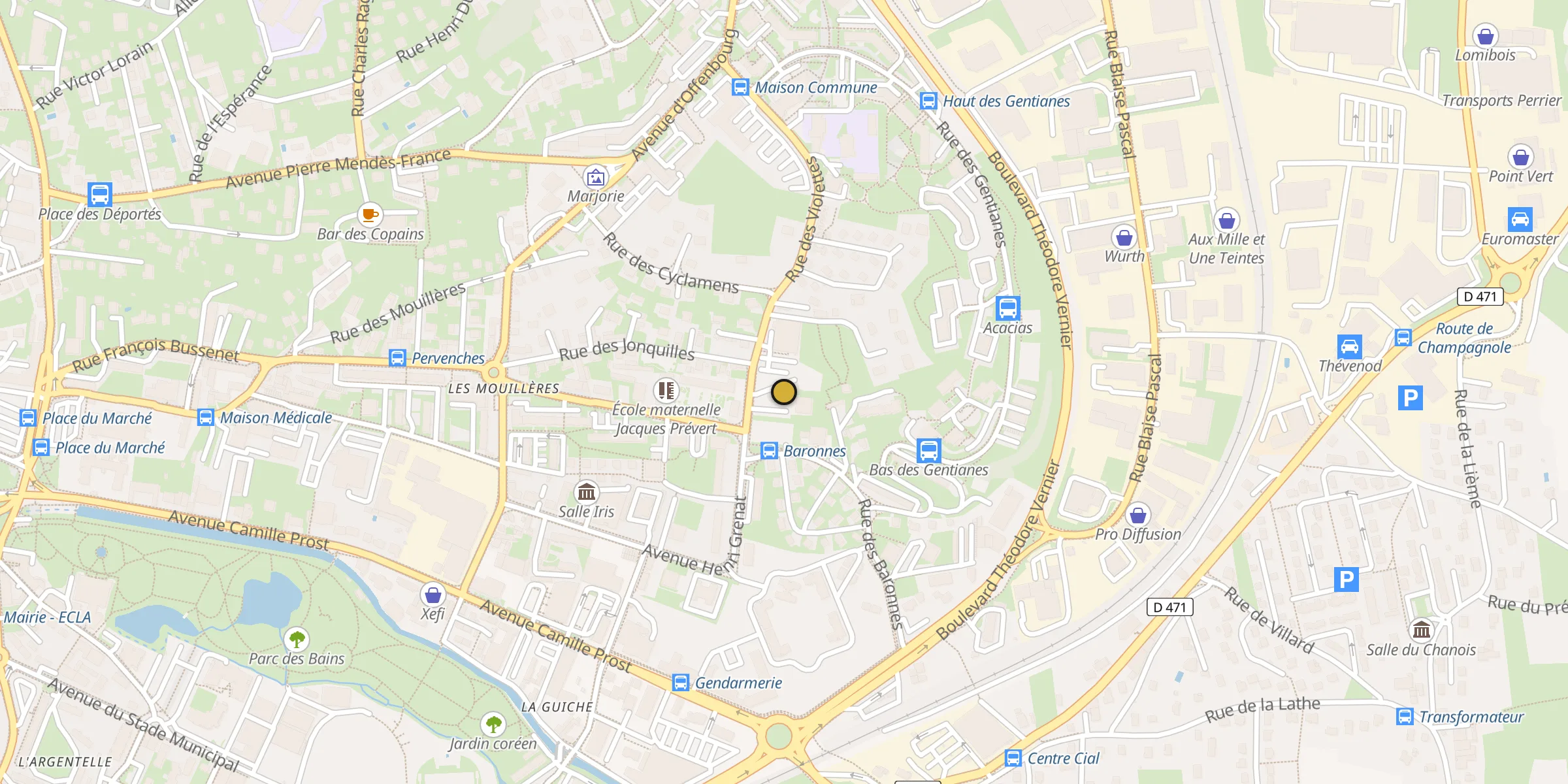 Carte des mosquées {aville}