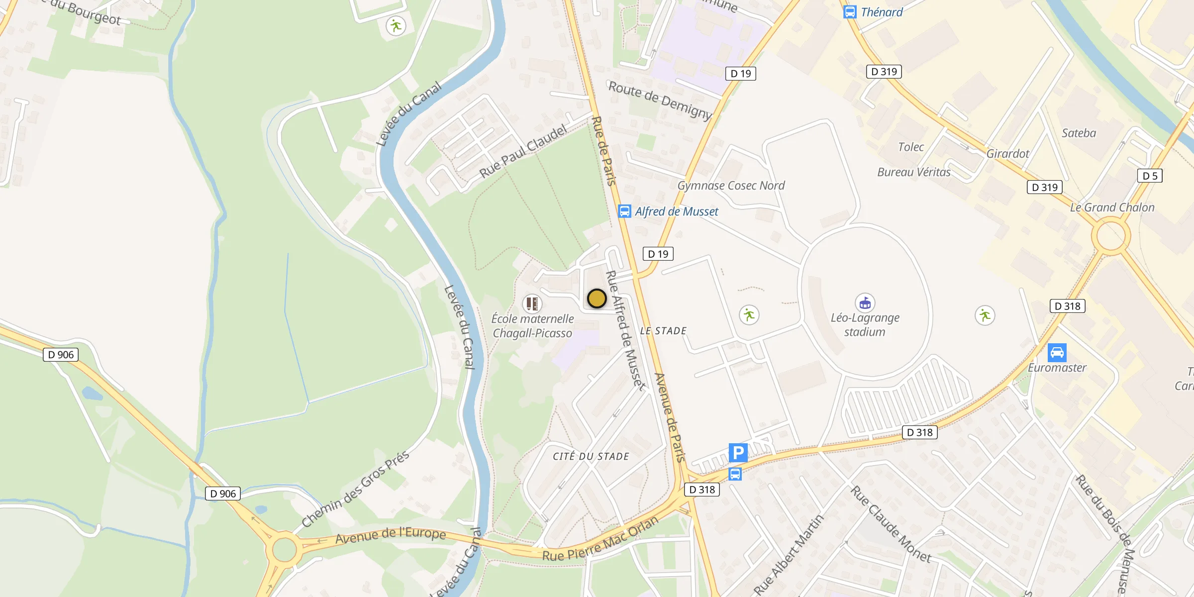 Carte des mosquées à Champforgeuil