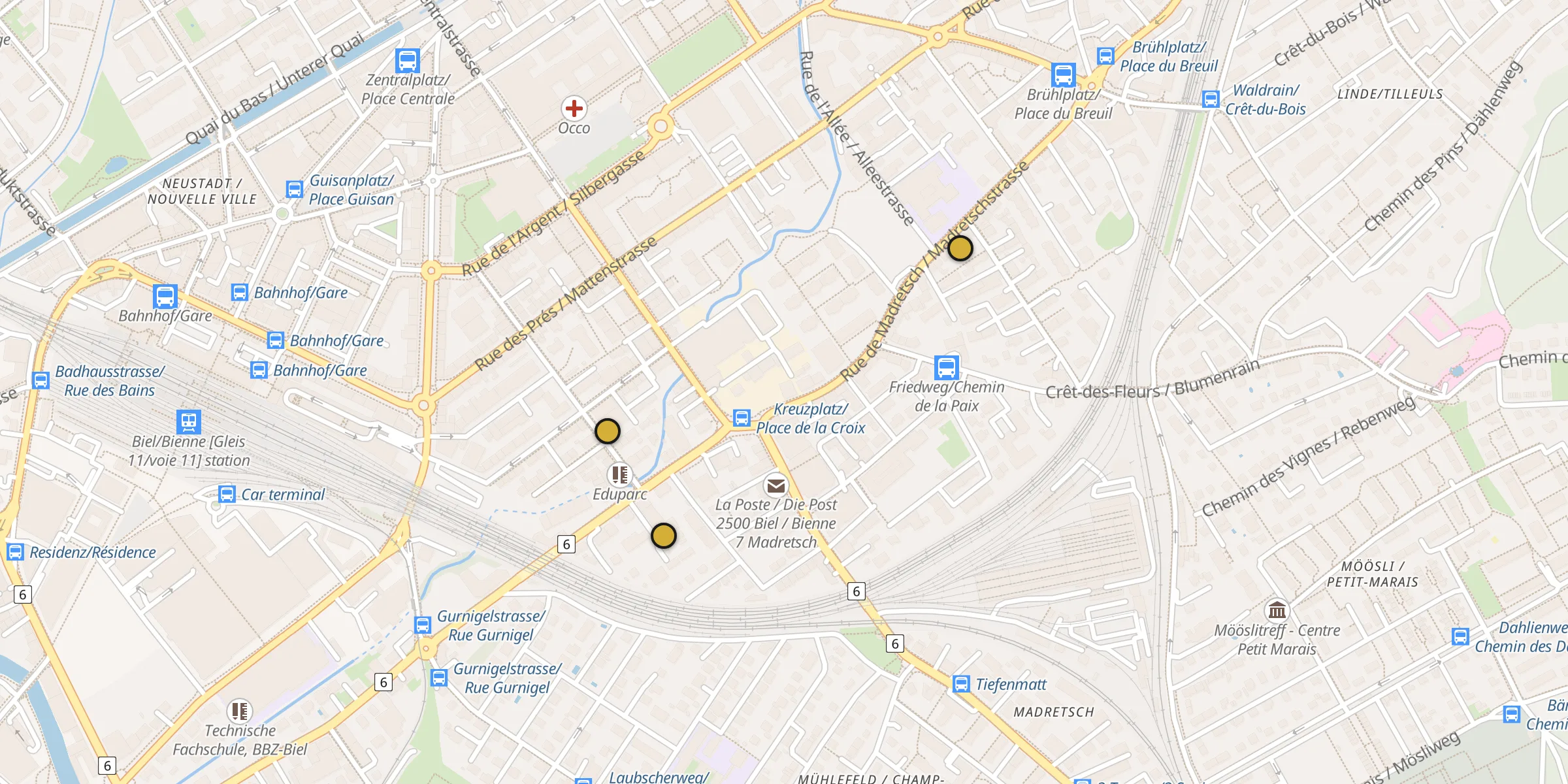 Carte des mosquées {aville}