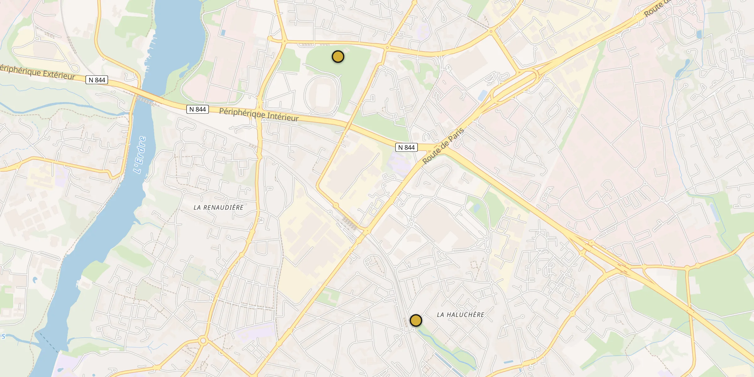 Carte des mosquées à Sainte-Luce-sur-Loire