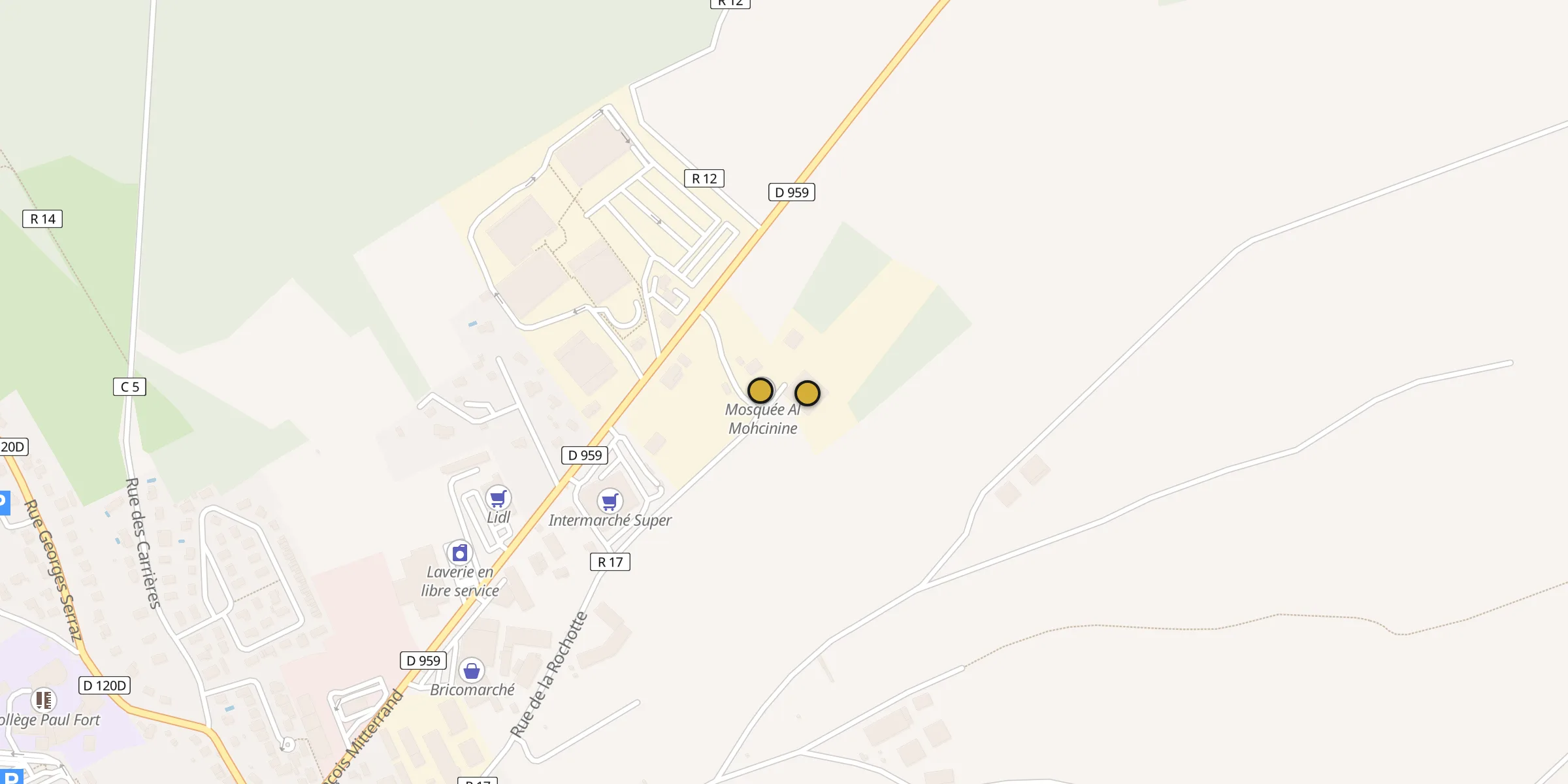 Carte des mosquées {aville}