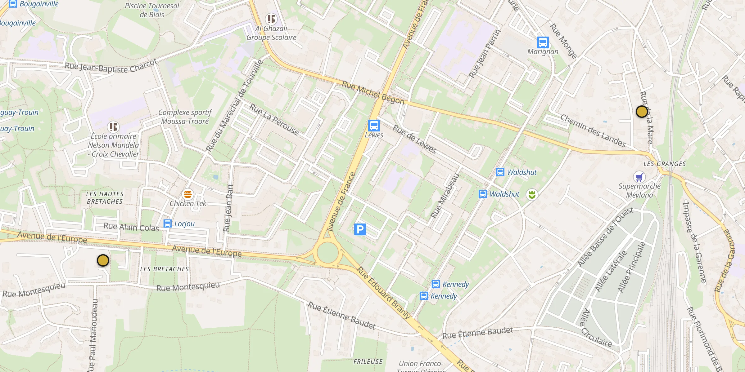 Carte des mosquées {aville}
