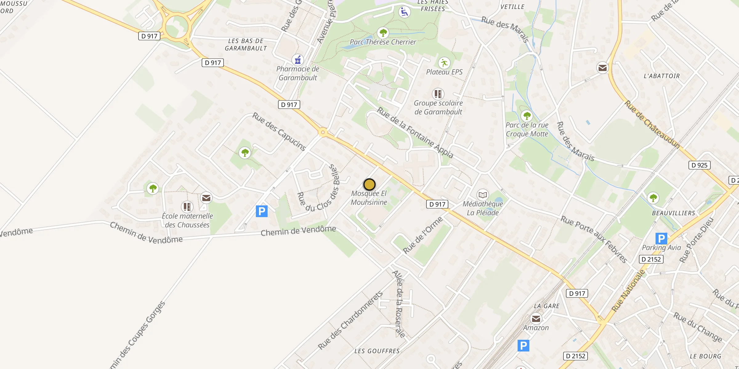 Carte des mosquées {aville}