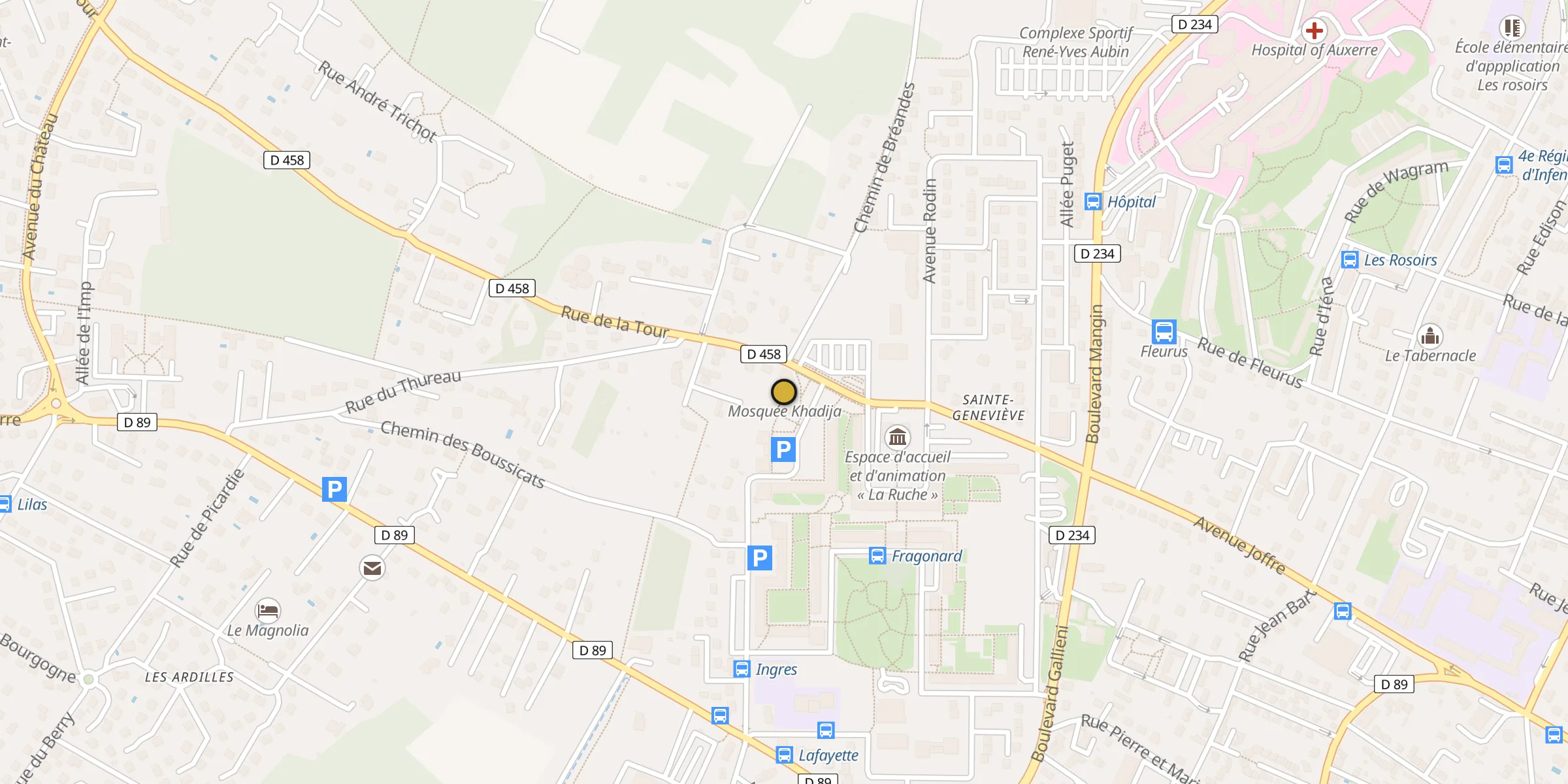 Carte des mosquées {aville}