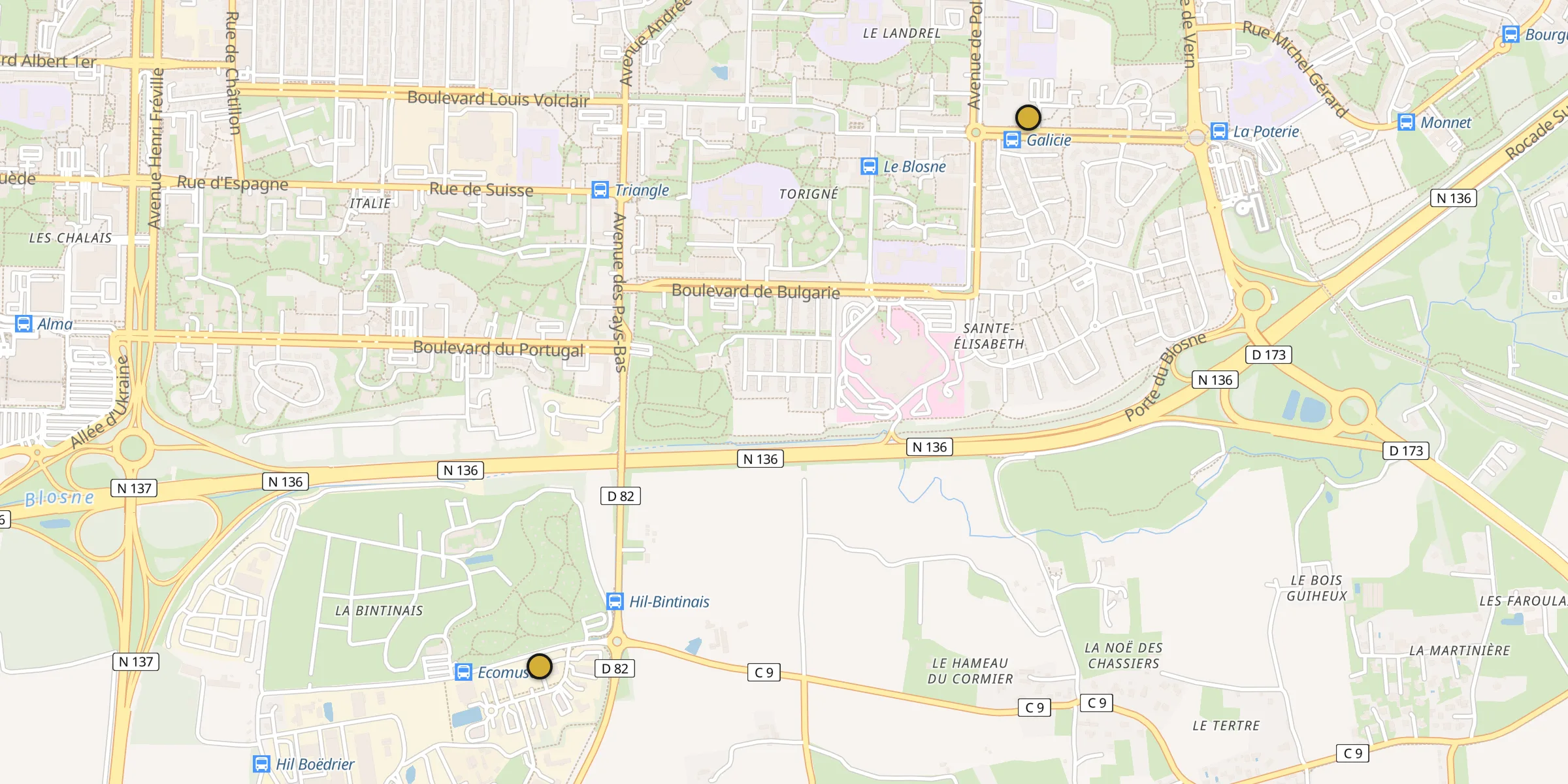 Carte des mosquées {aville}