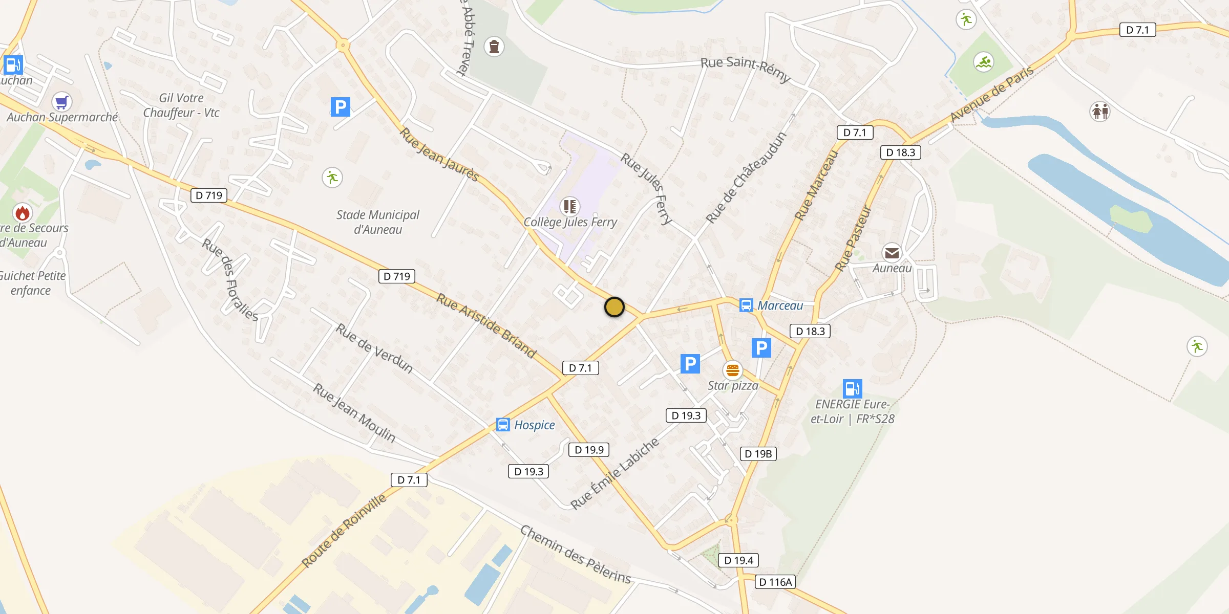 Carte des mosquées à Auneau