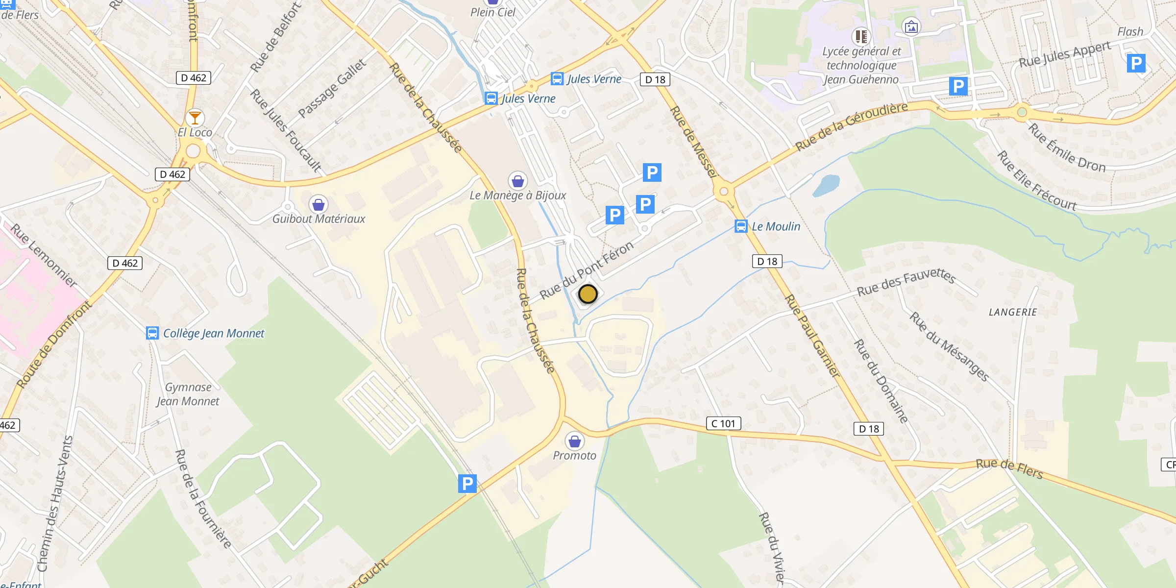 Carte des mosquées à Flers
