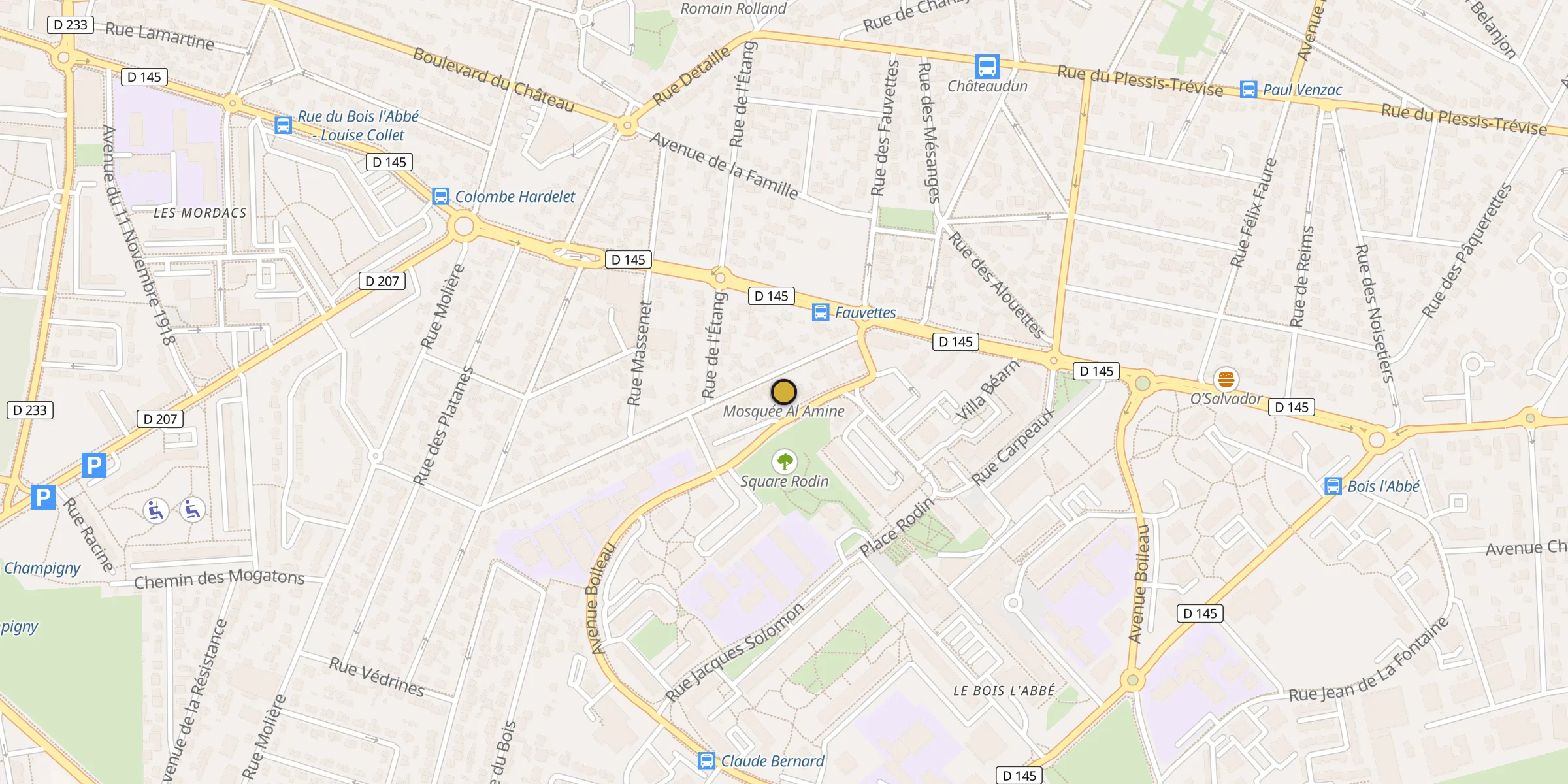 Carte des mosquées {aville}