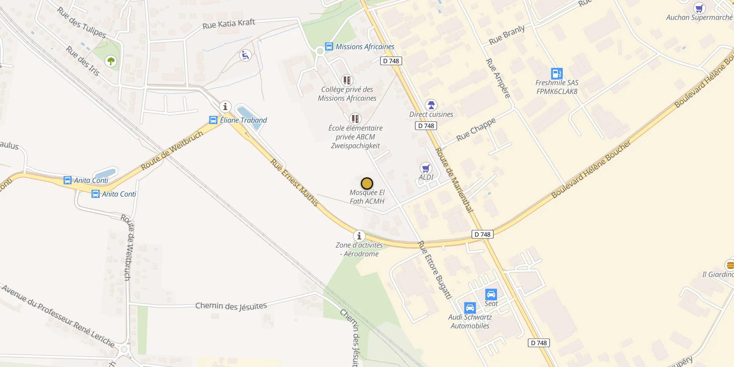Carte des mosquées {aville}