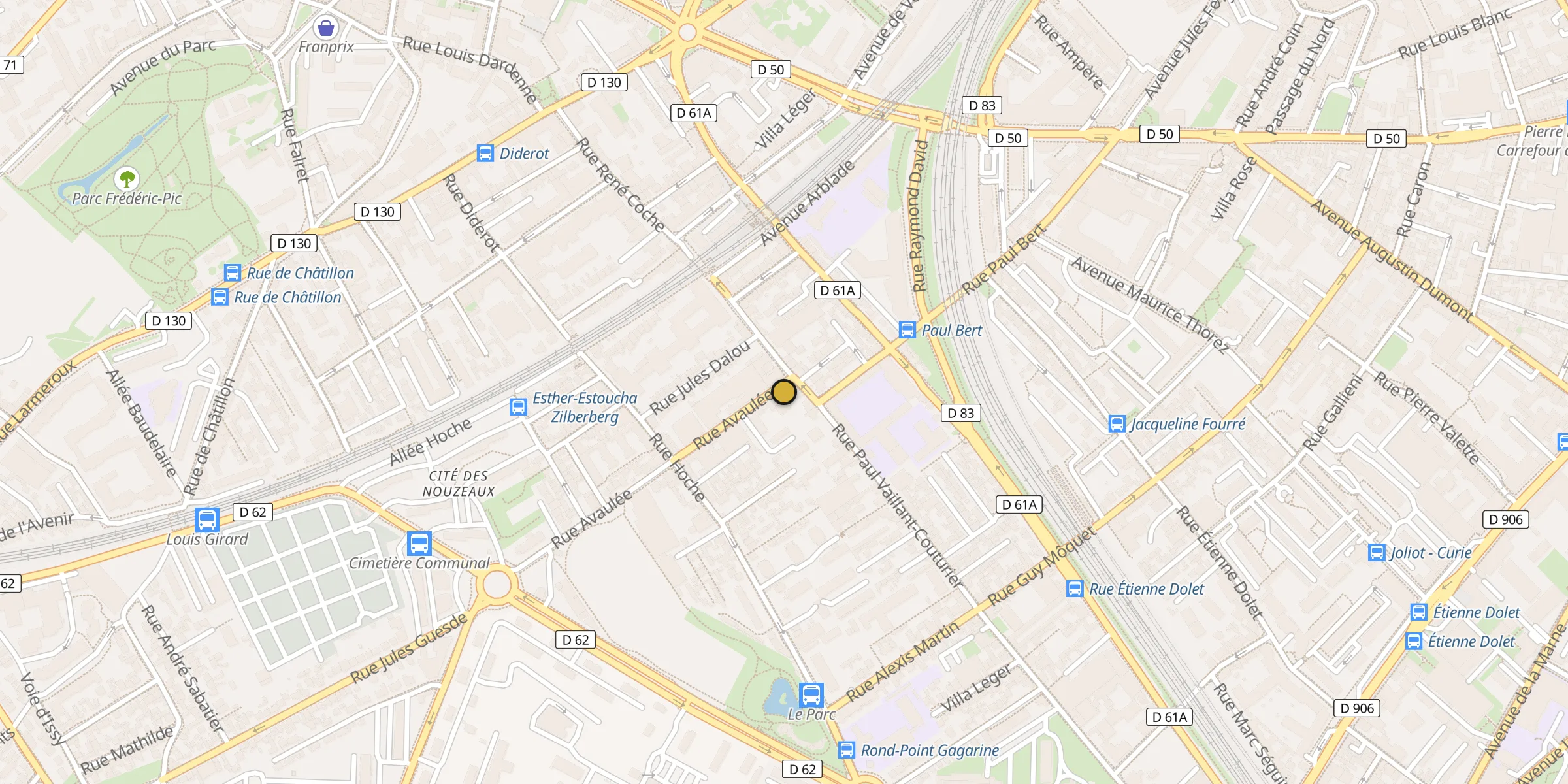 Carte des mosquées à Malakoff