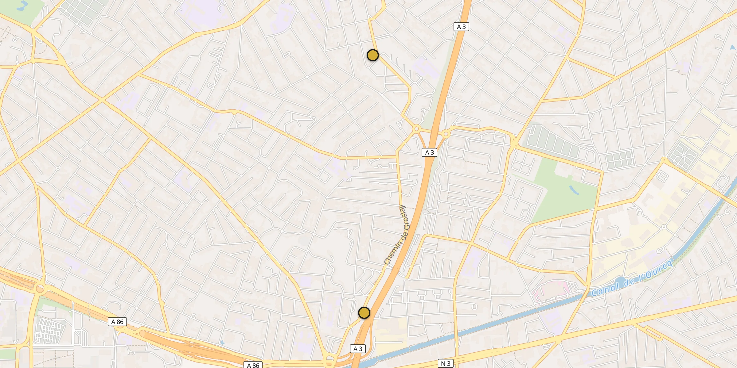 Carte des mosquées à Seine-Saint-Denis