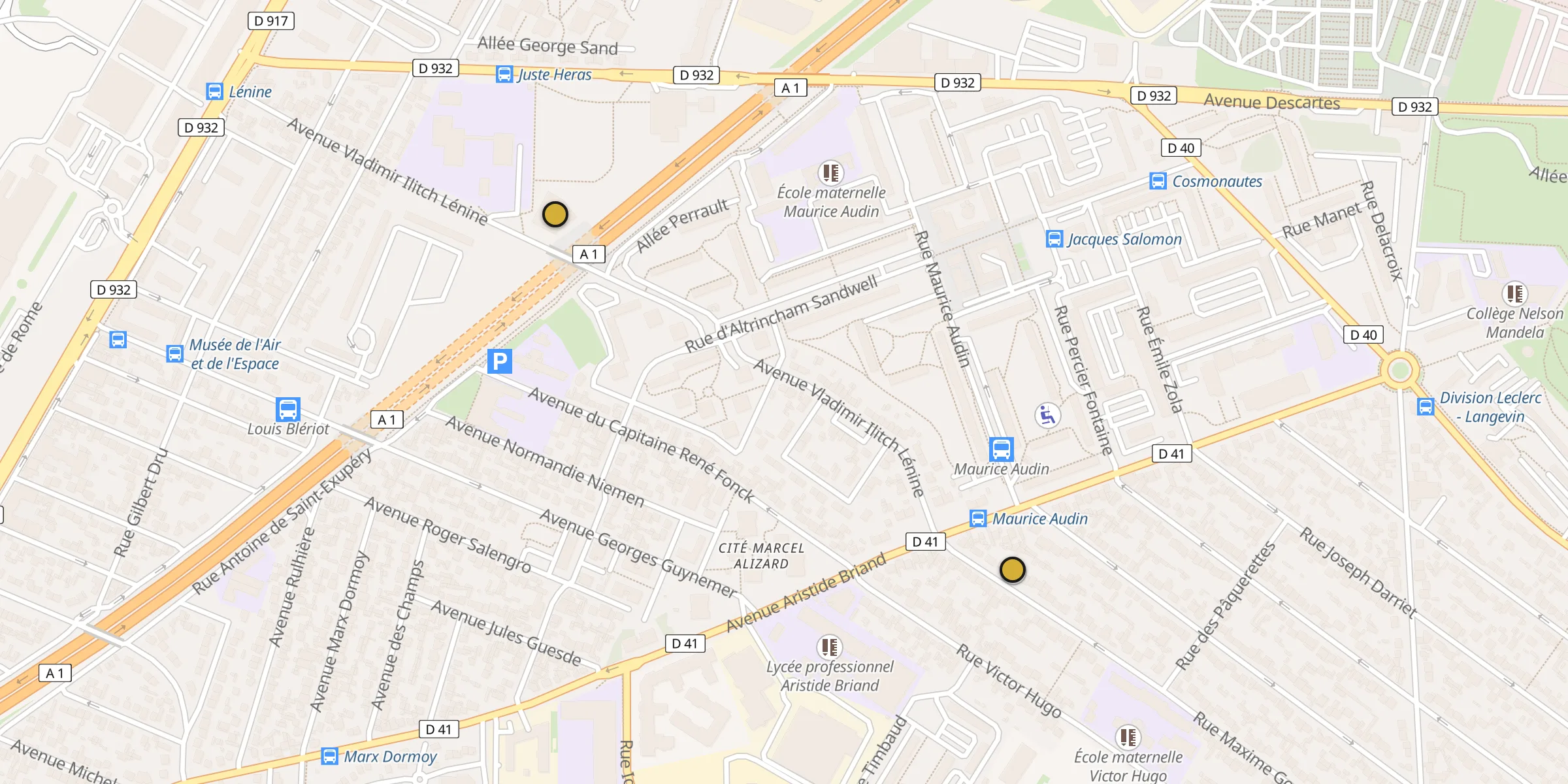 Carte des mosquées au Blanc-Mesnil