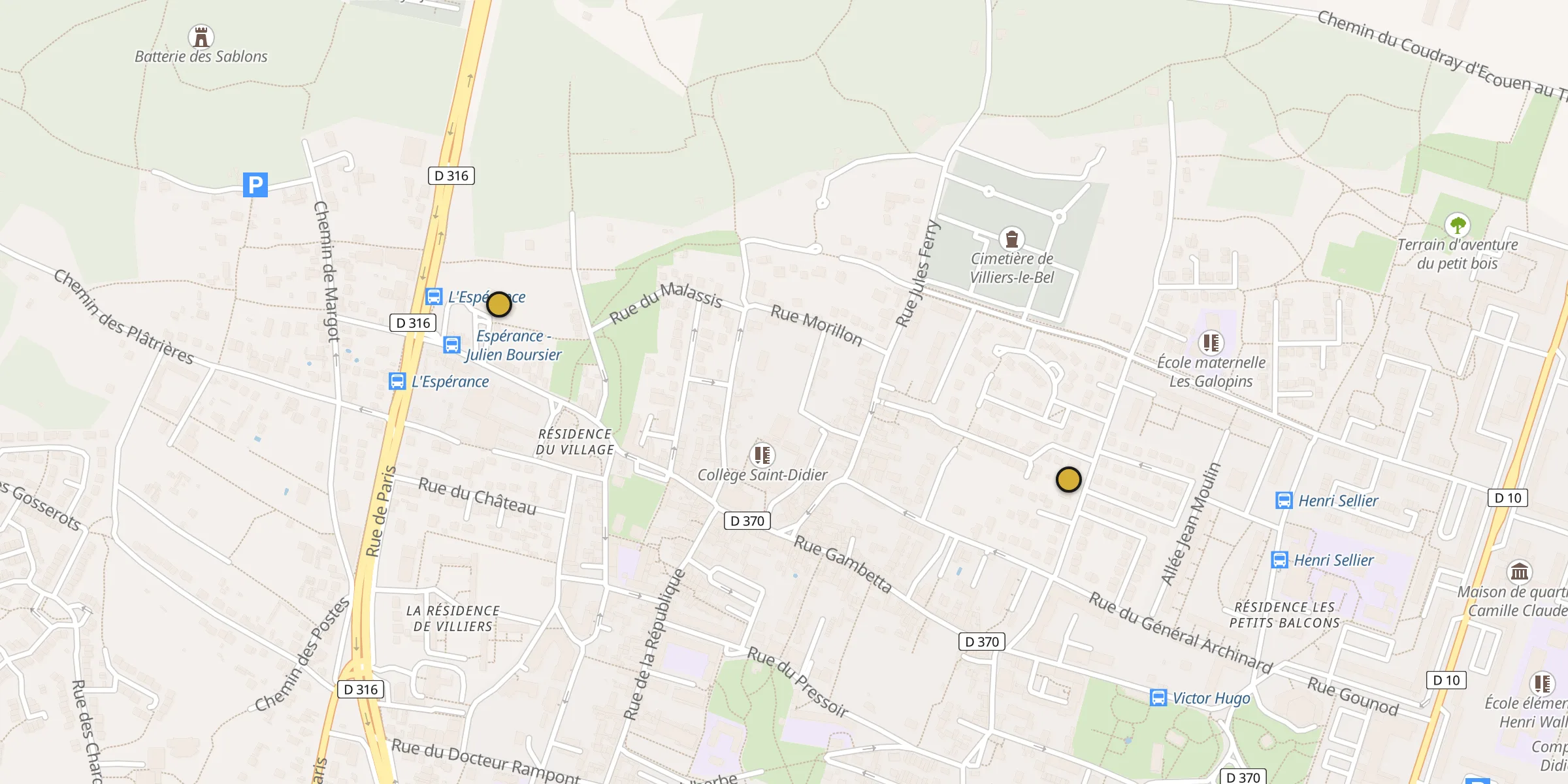 Carte des mosquées {aville}