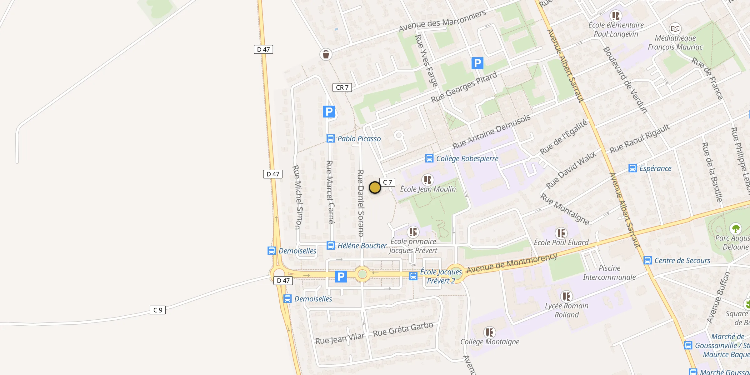 Carte des mosquées à Goussainville