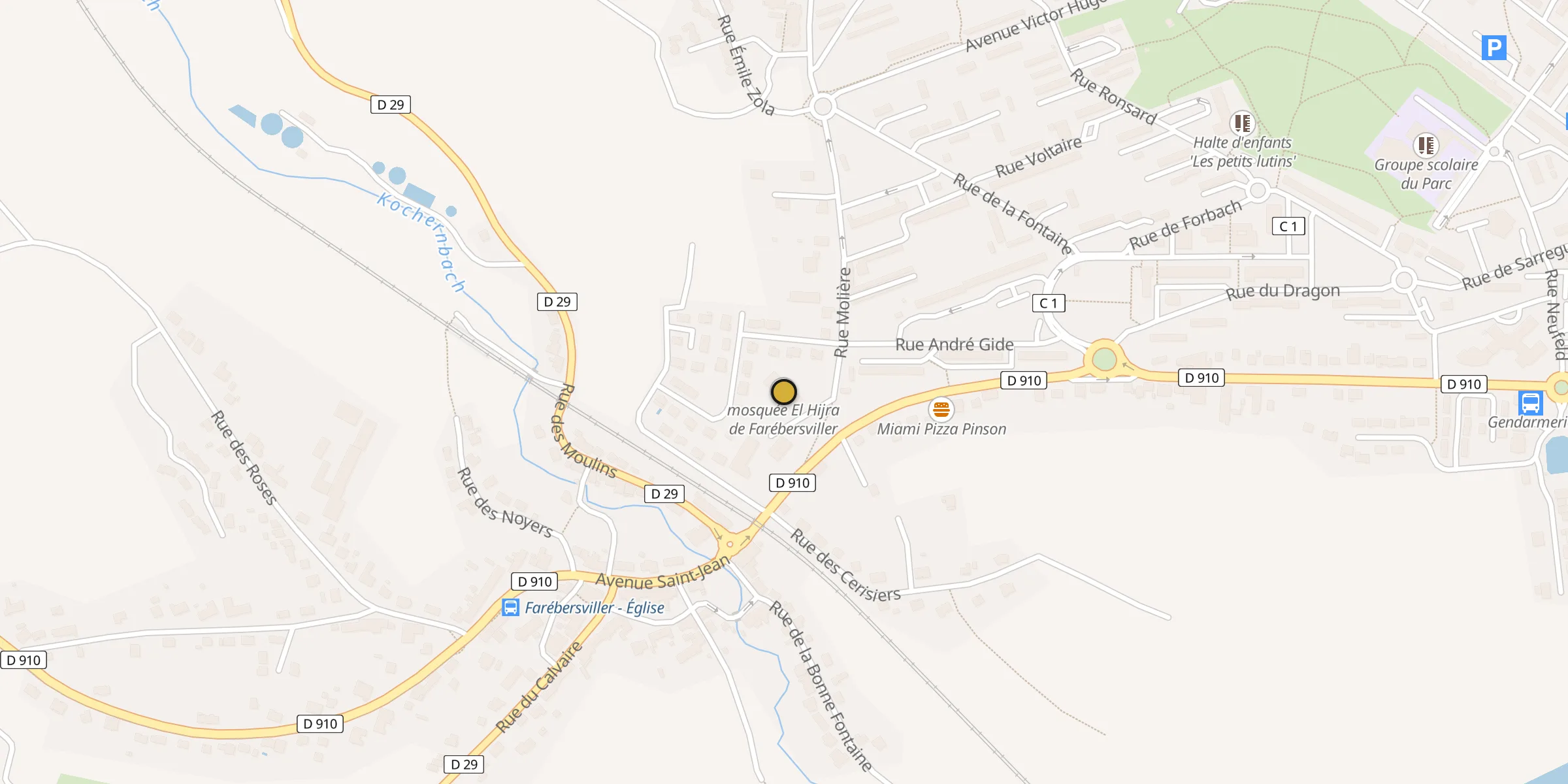 Carte des mosquées {aville}