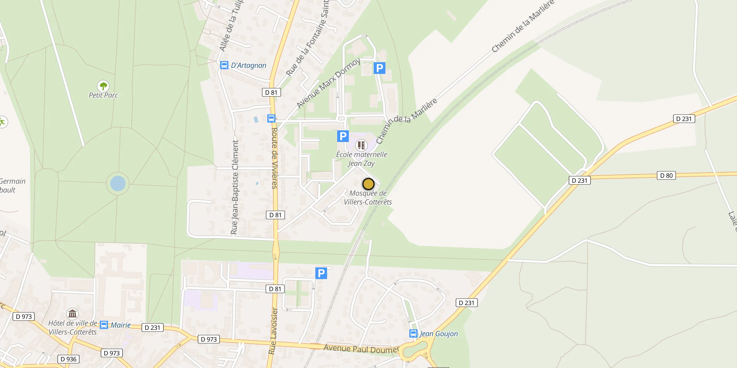 Carte des mosquées {aville}