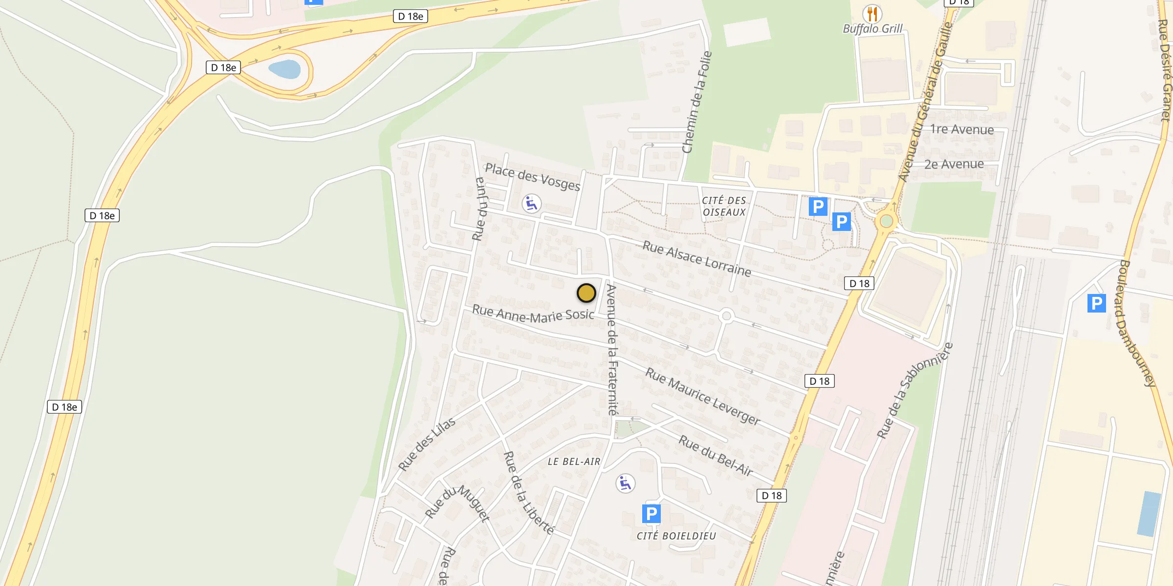 Carte des mosquées à Oissel