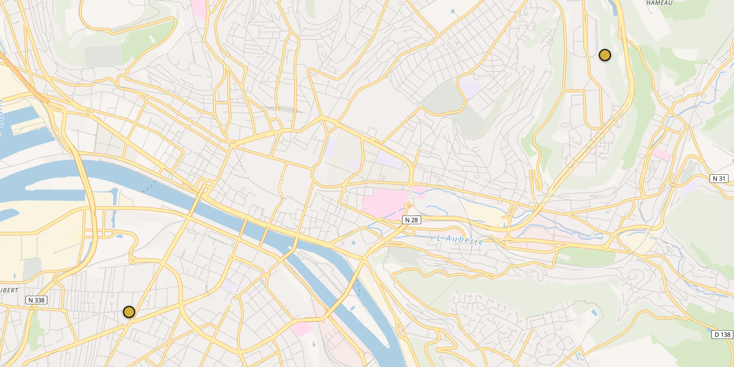 Carte des mosquées à Rouen