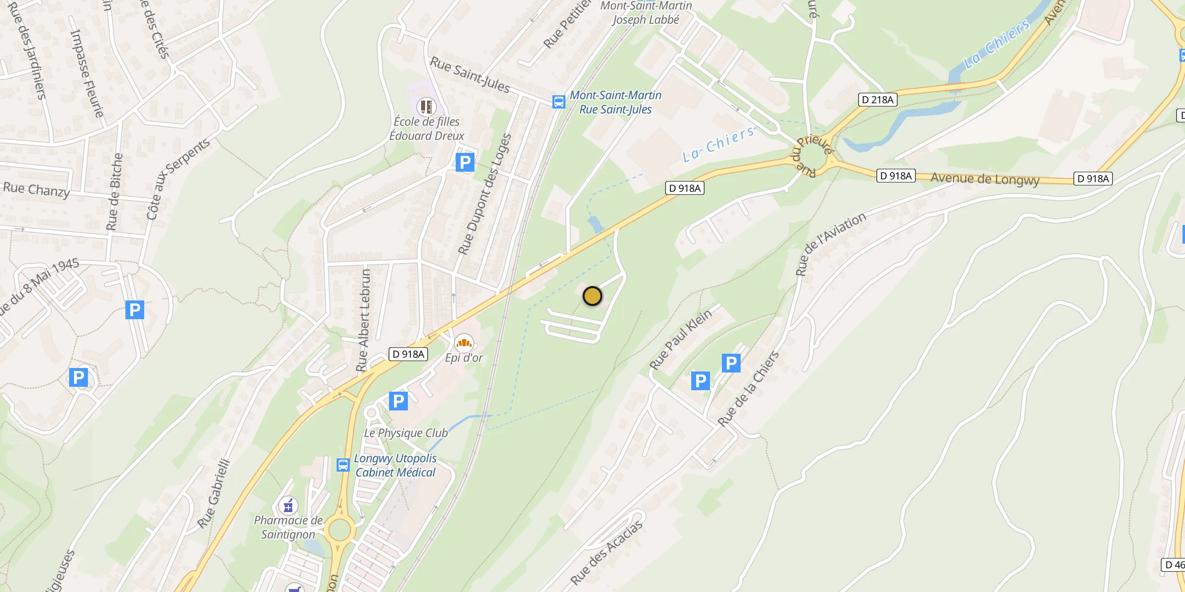 Carte des mosquées à Herserange
