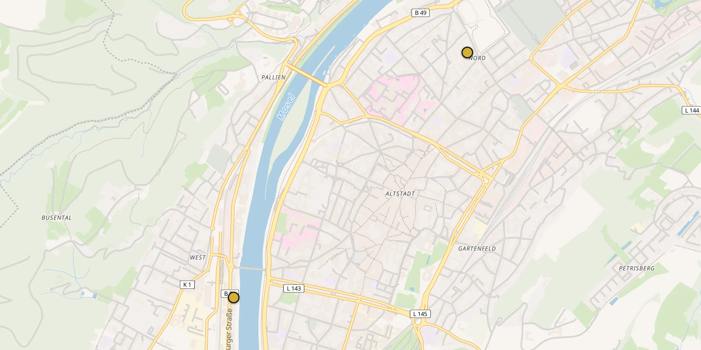 Carte des mosquées à Rosport