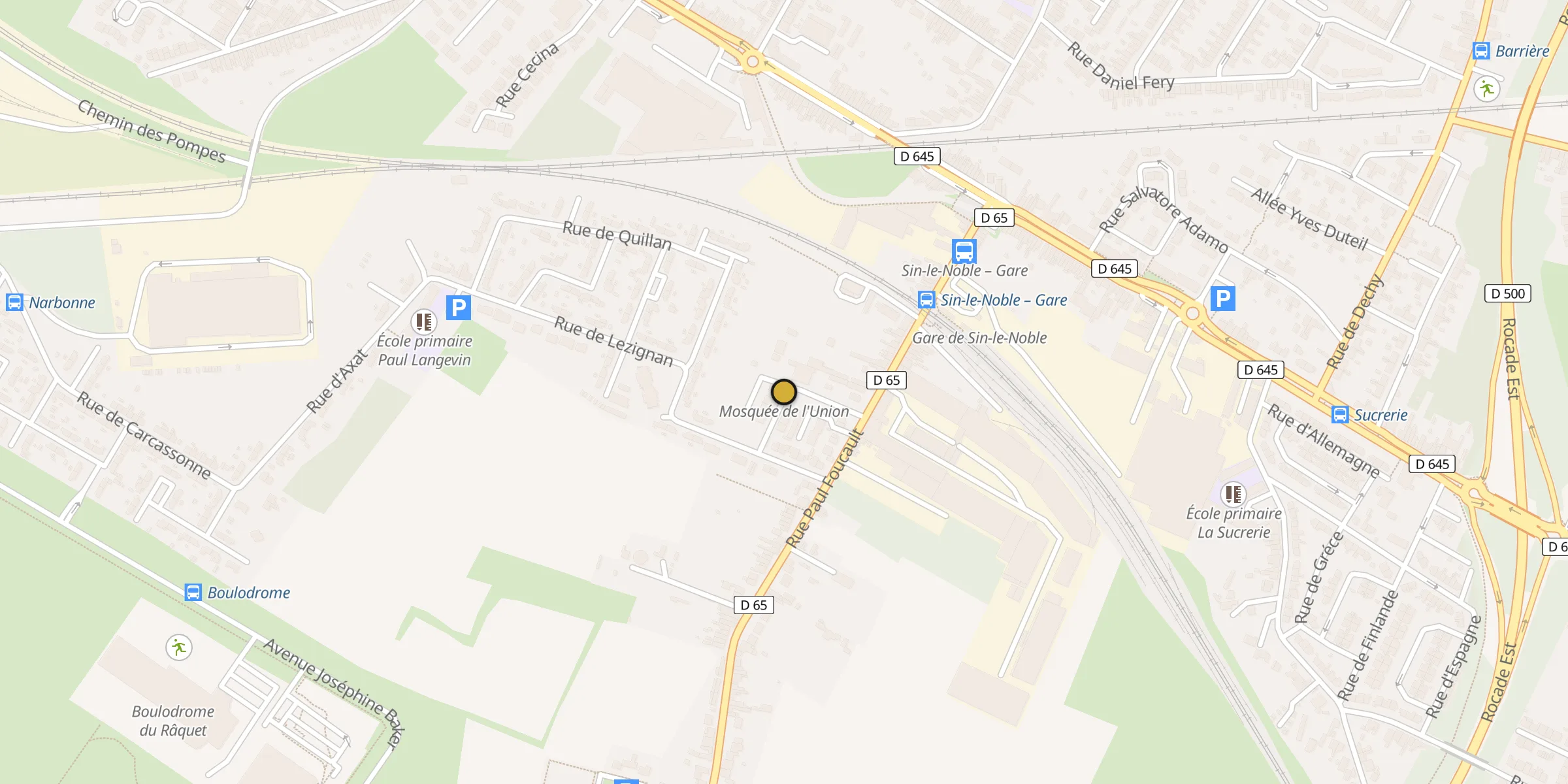 Carte des mosquées {aville}