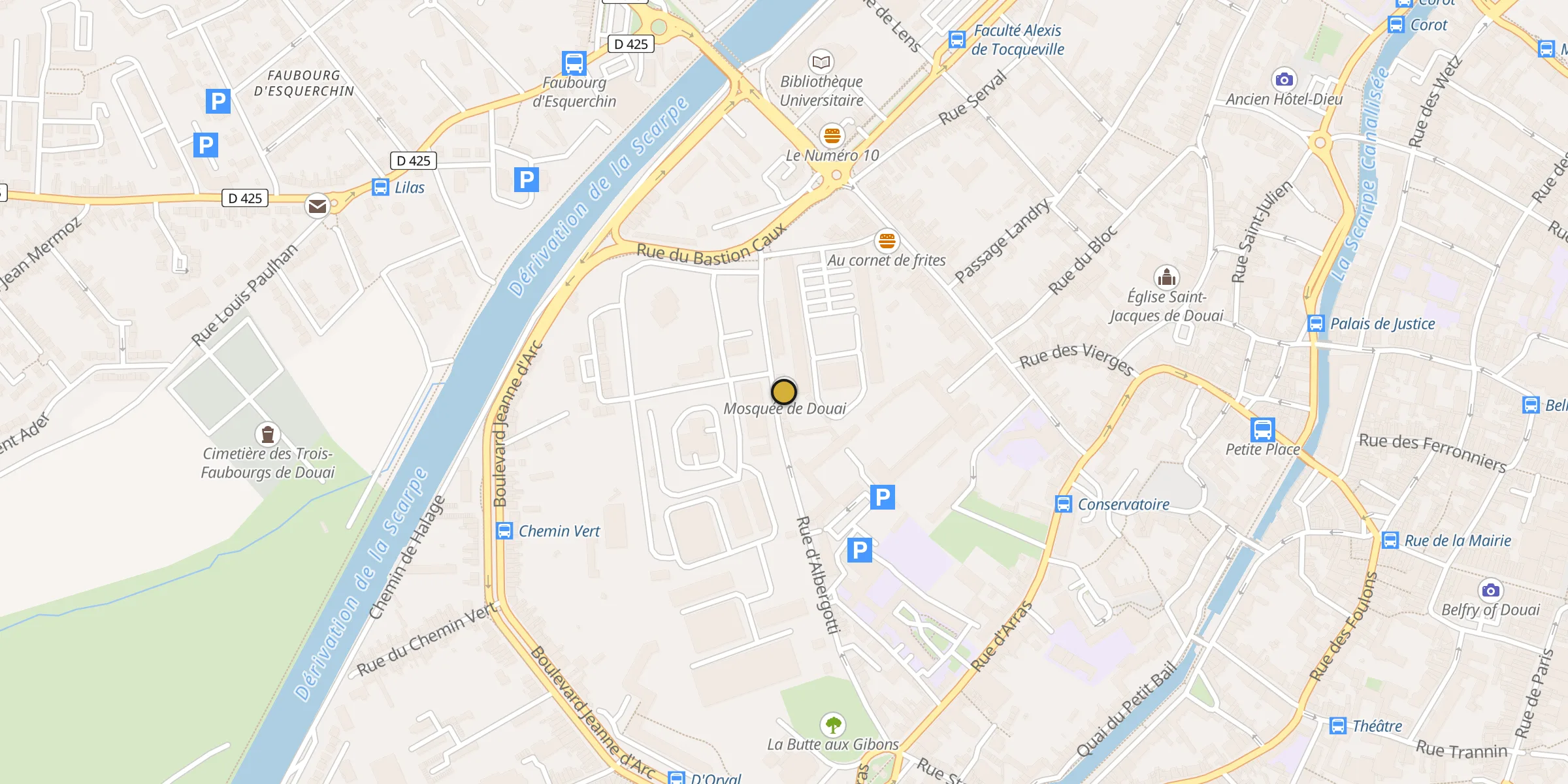 Carte des mosquées {aville}