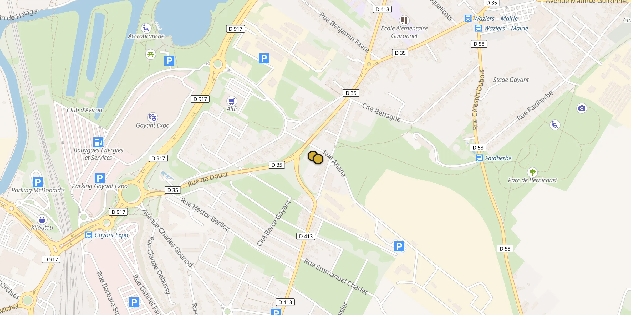 Carte des mosquées {aville}