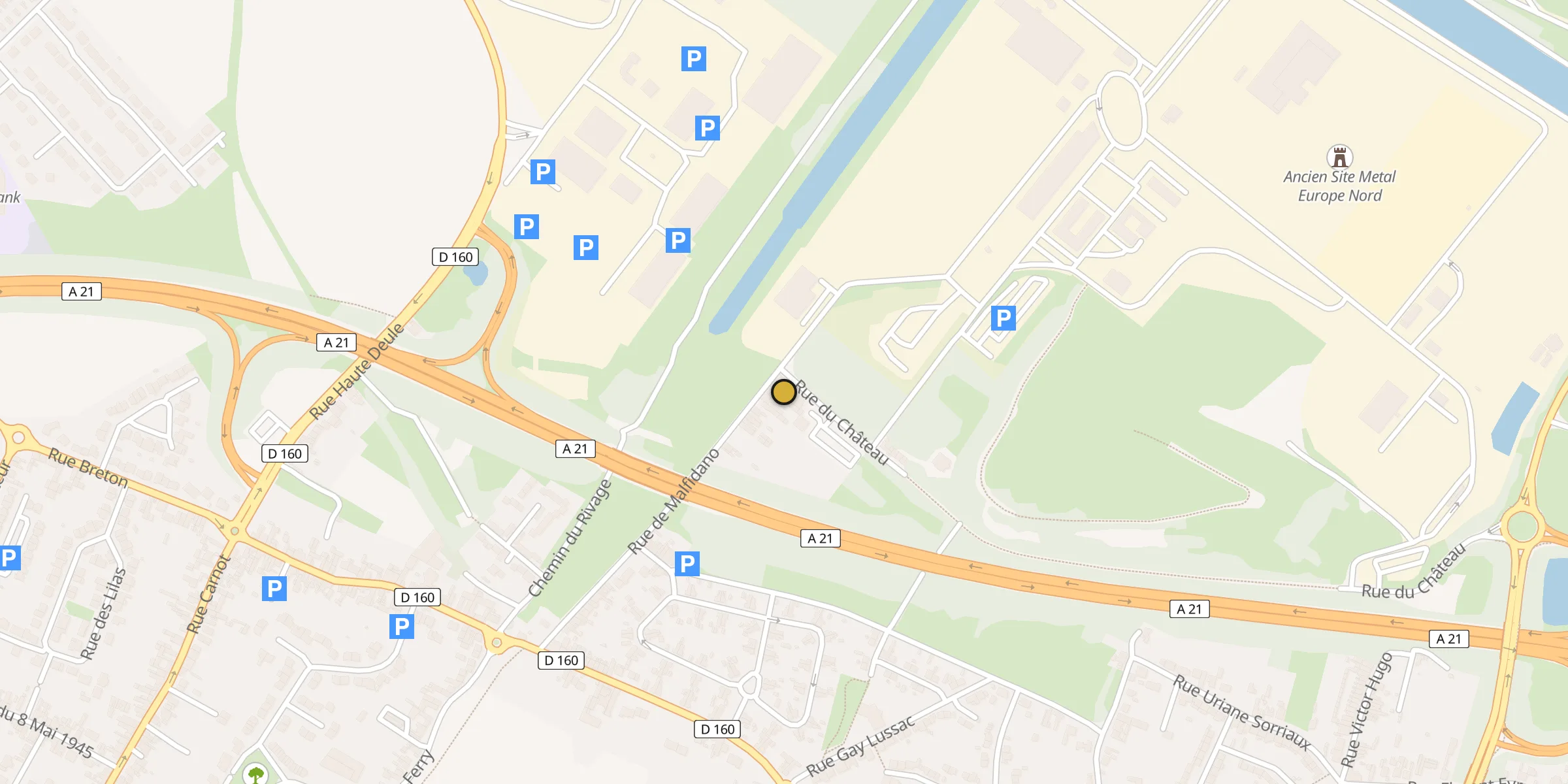 Carte des mosquées à Noyelles-Godault