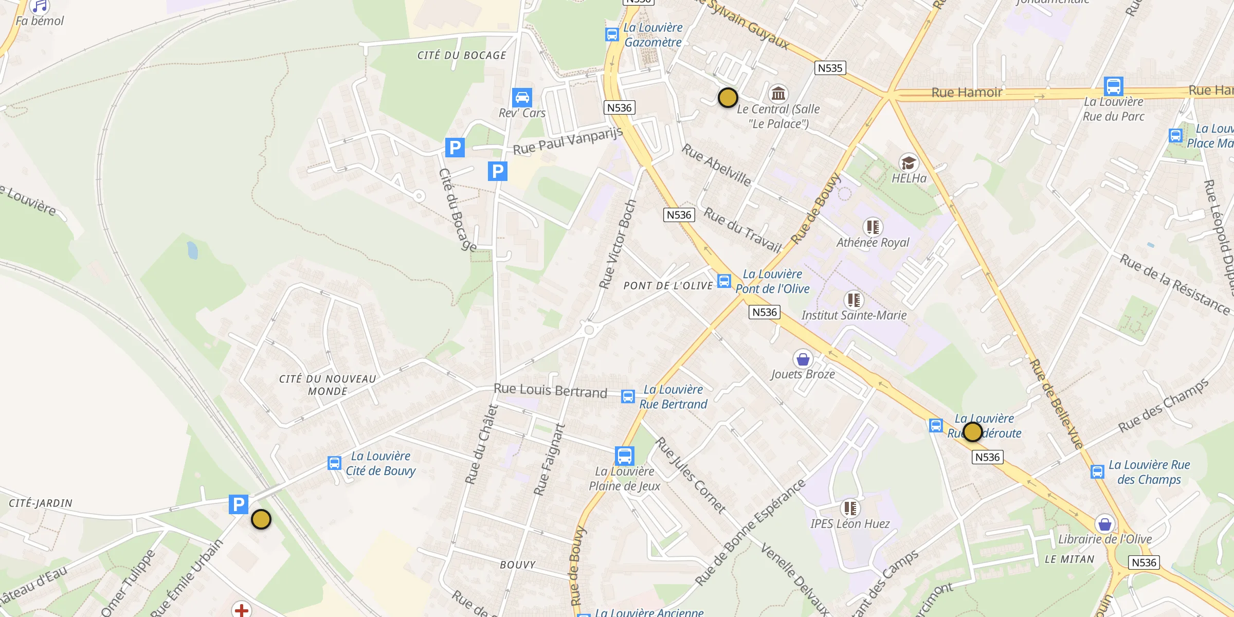 Carte des mosquées {aville}