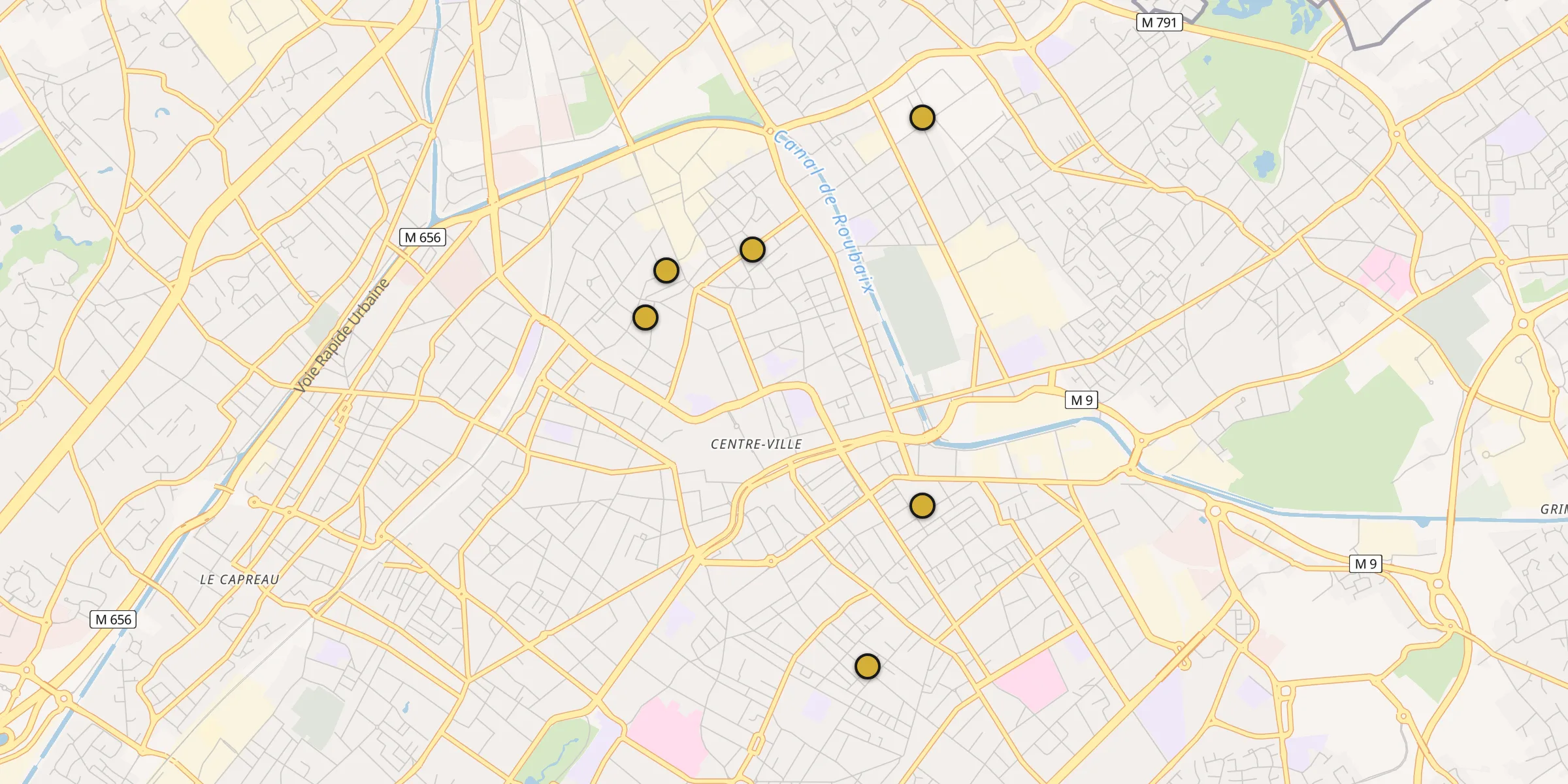 Carte des mosquées {aville}