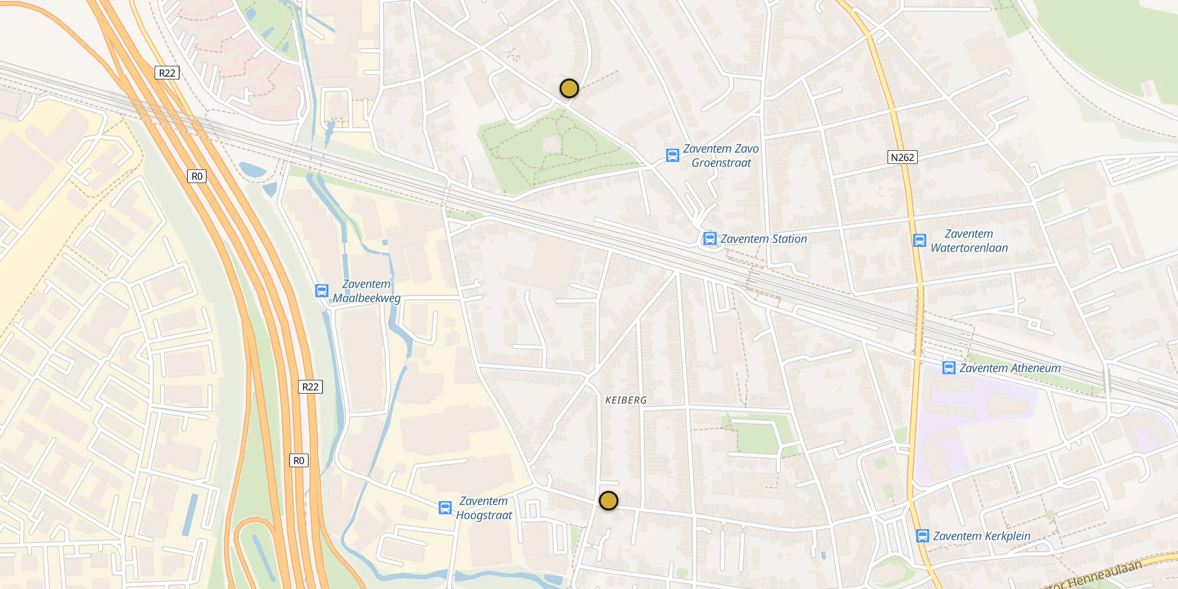 Carte des mosquées à Zaventem