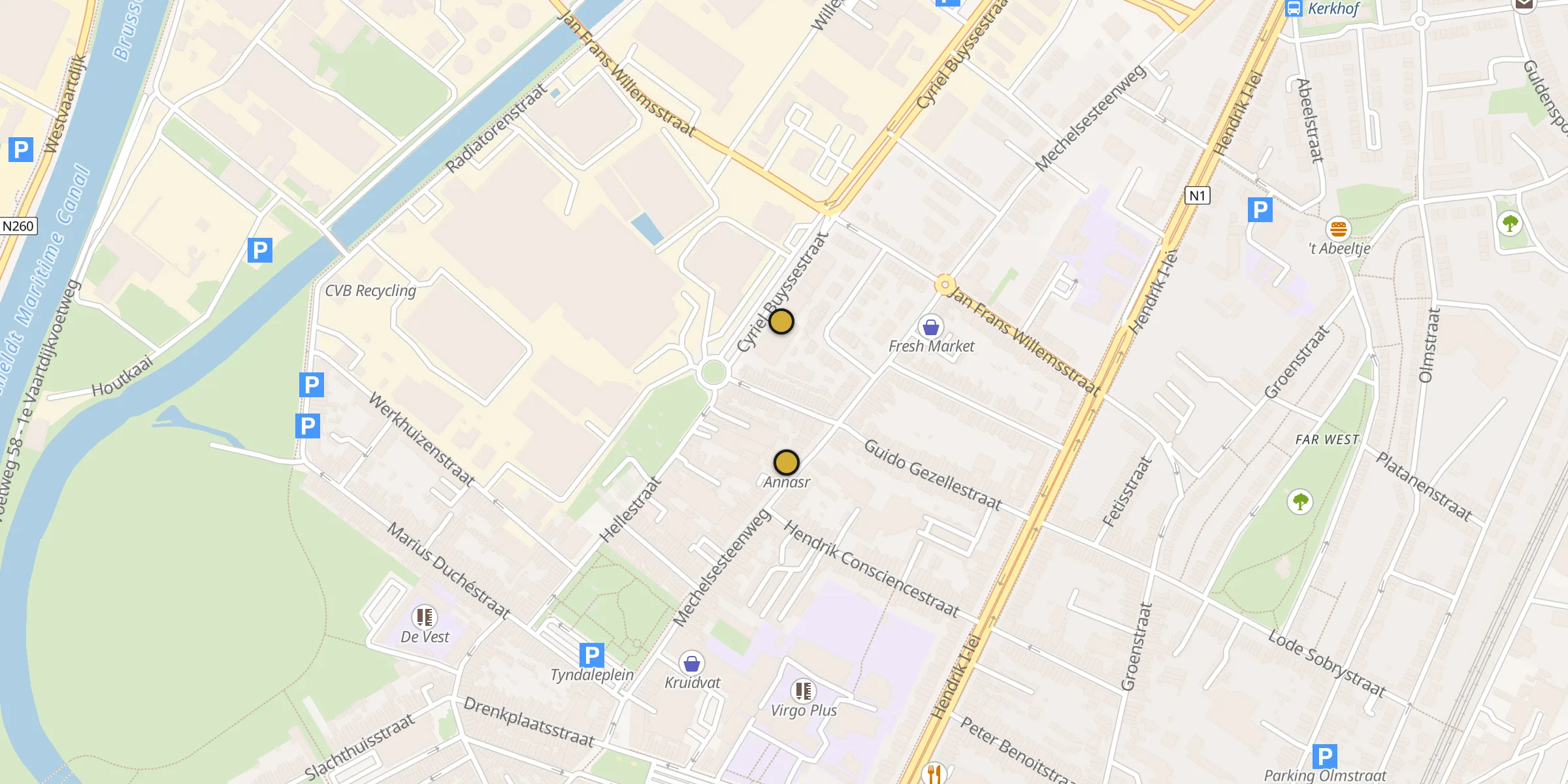 Carte des mosquées {aville}