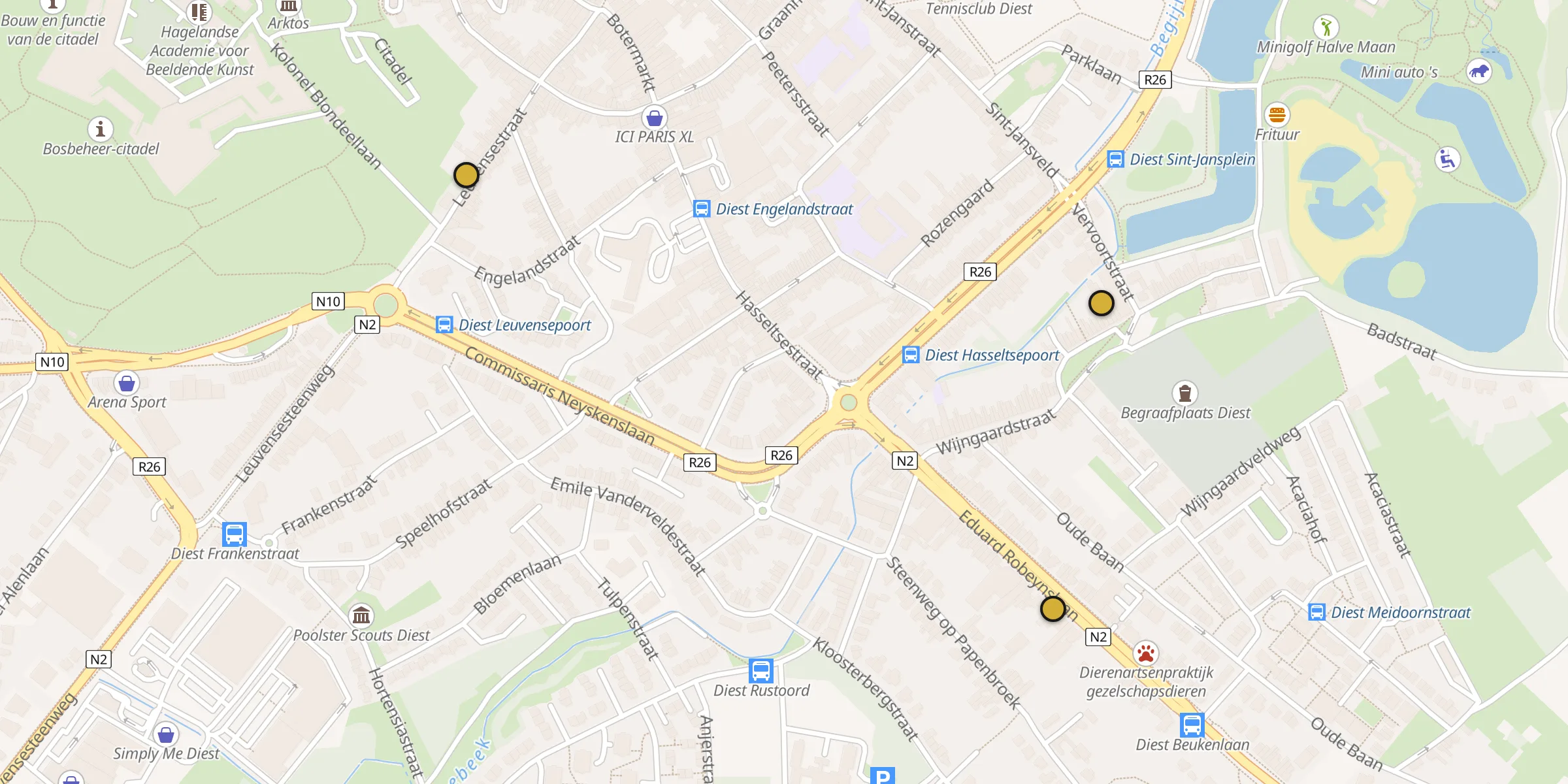 Carte des mosquées {aville}
