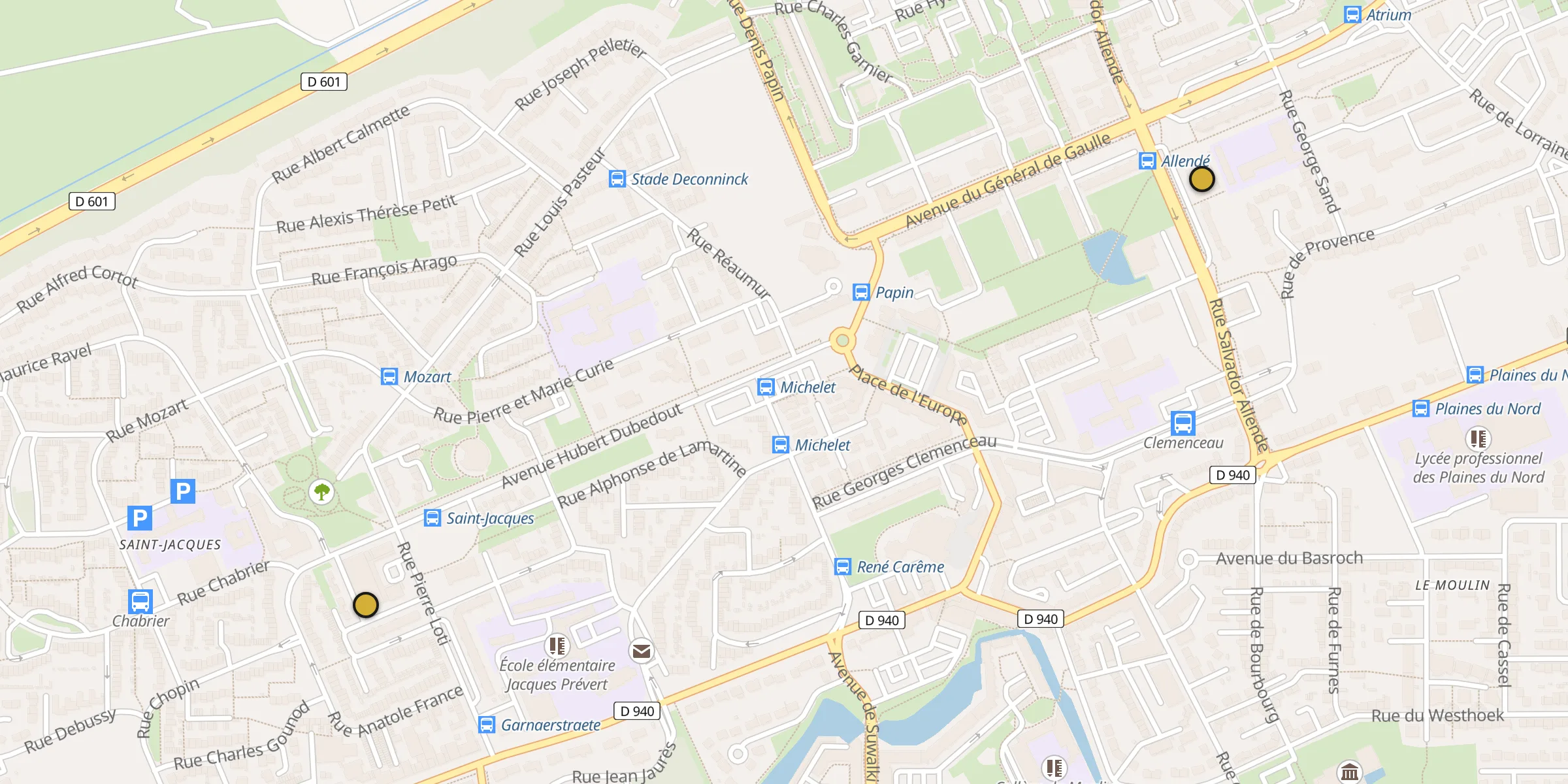 Carte des mosquées {aville}