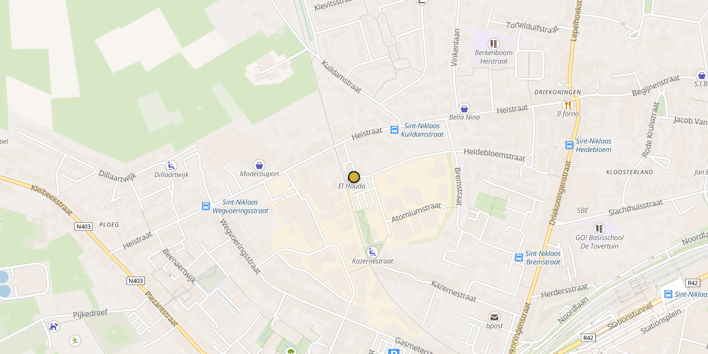 Carte des mosquées à Saint-Nicolas