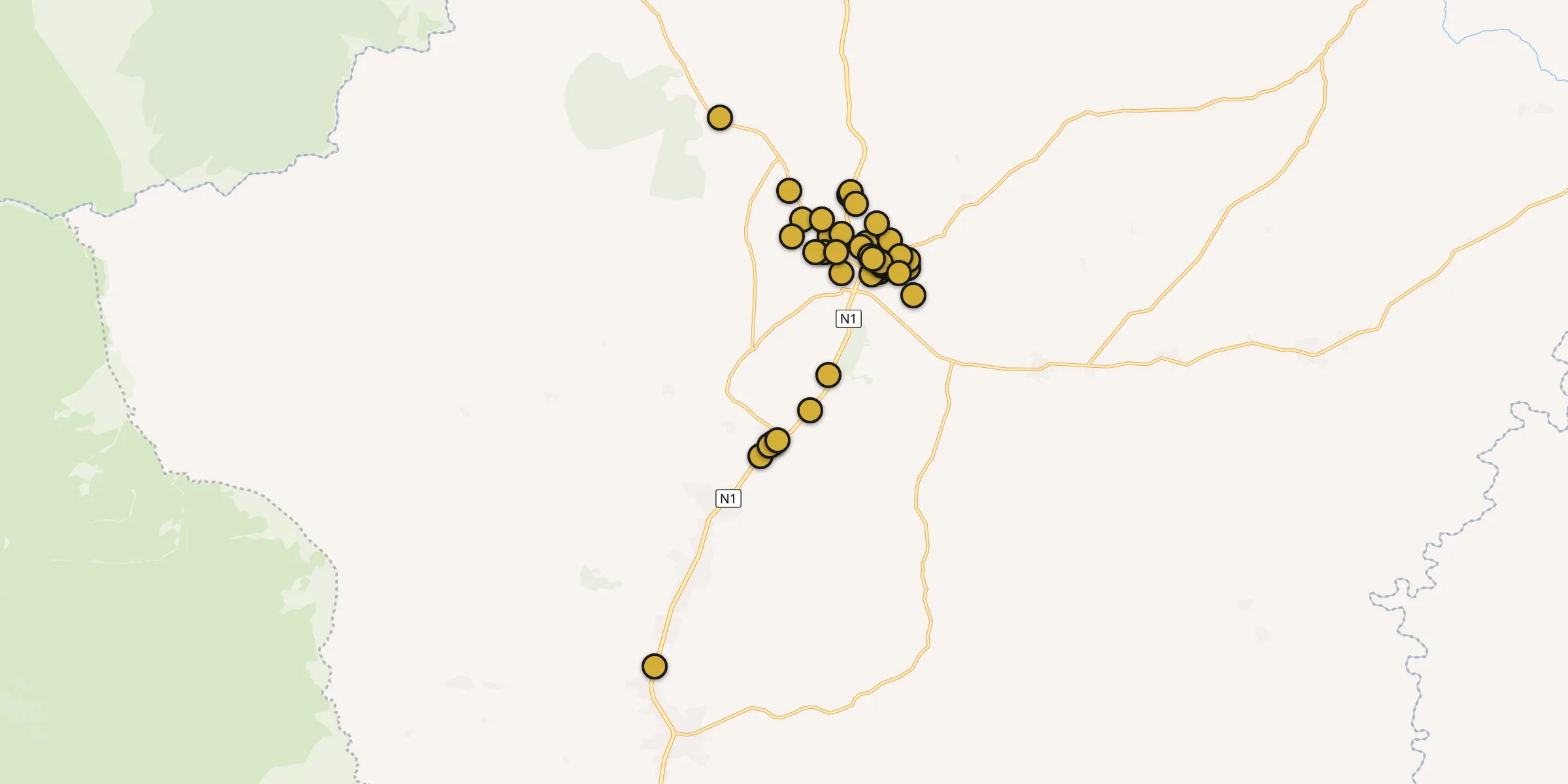 Carte des mosquées à Sokodé