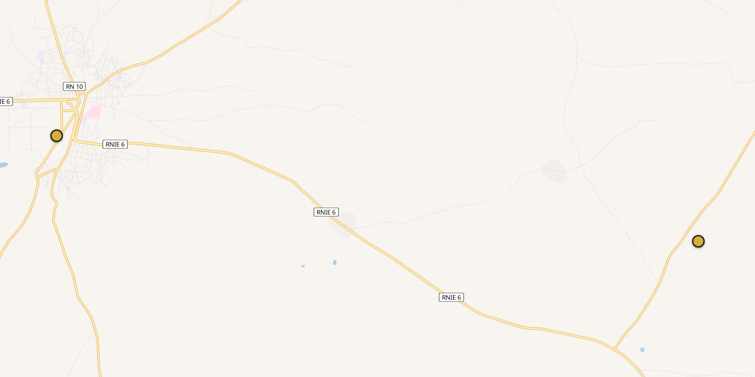 Plan des mosquées à Nikki : cliquez sur un point pour voir la fiche