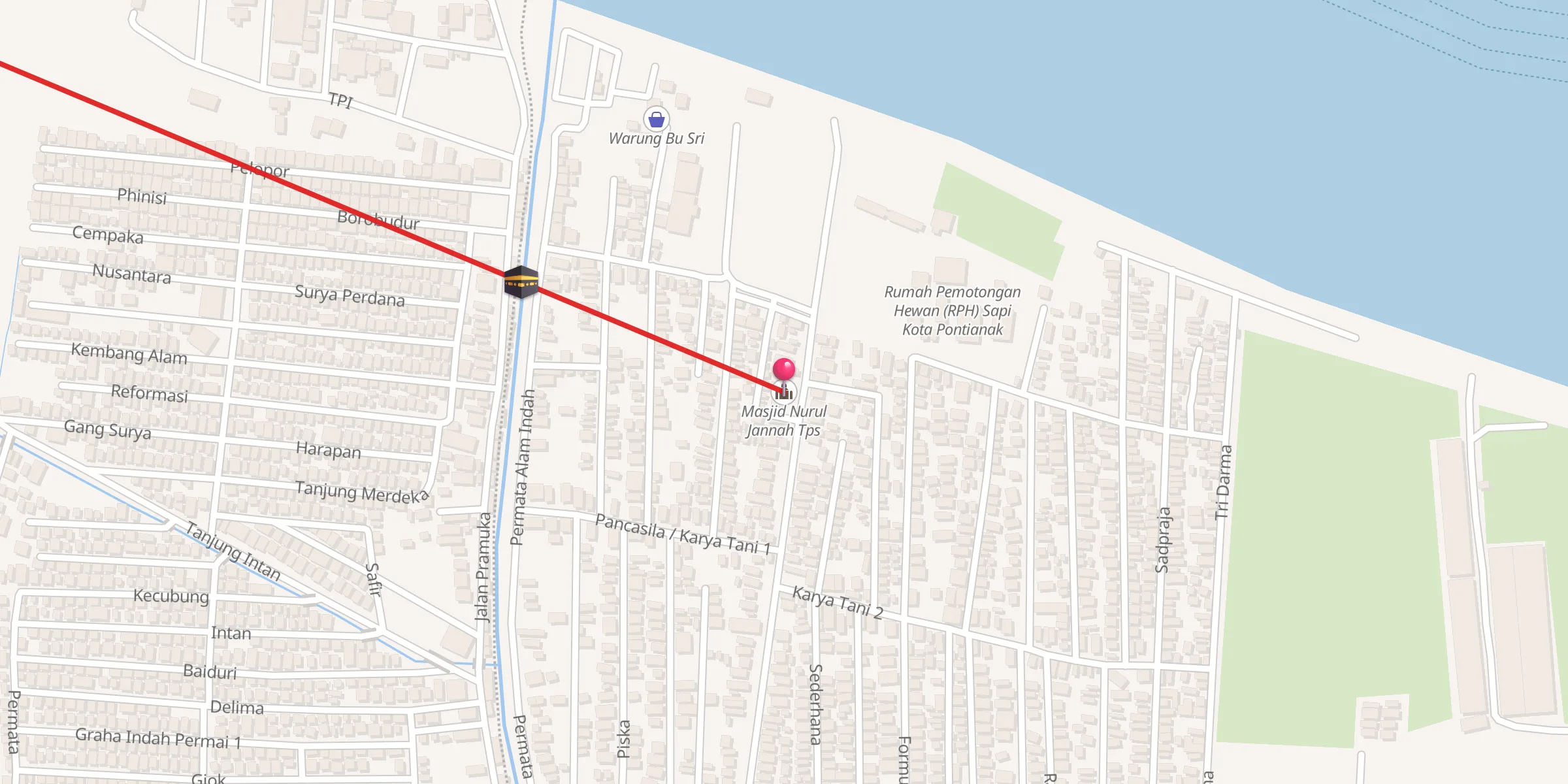 Carte de localisation : Masjid Nurul Jannah Tps