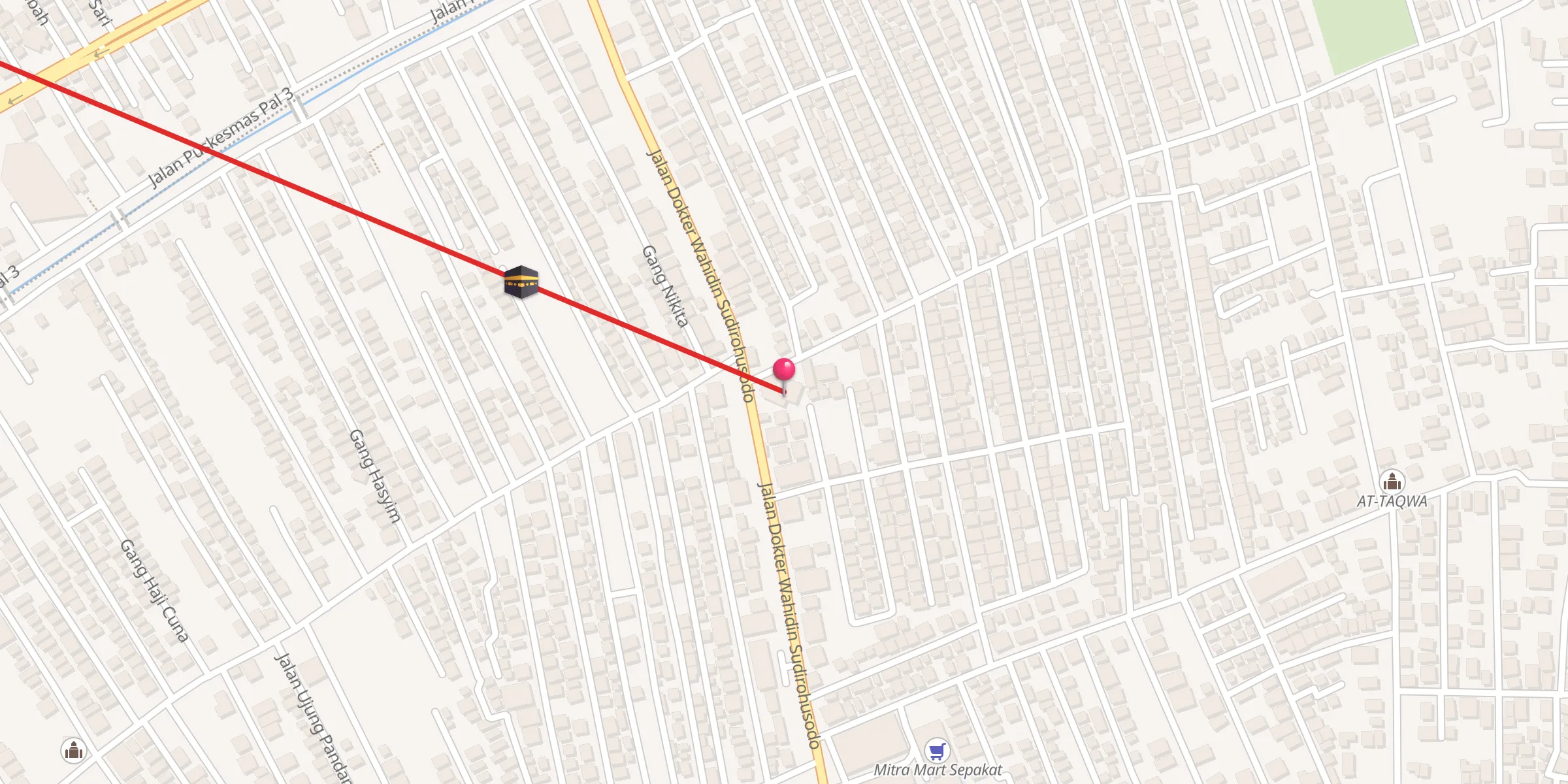 Carte de localisation : Masjid Al Hikmah