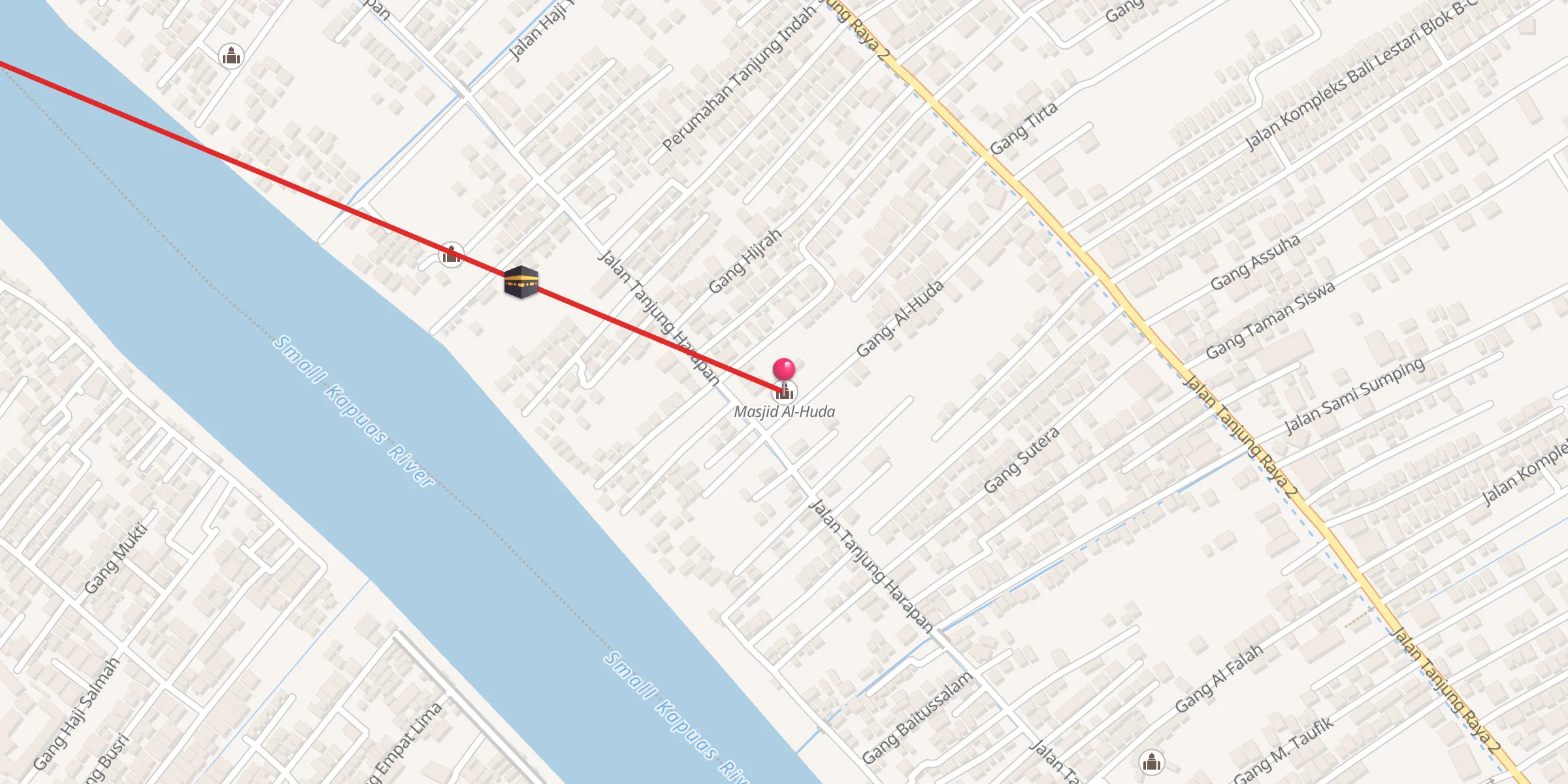 Carte de localisation : Masjid Al-Huda