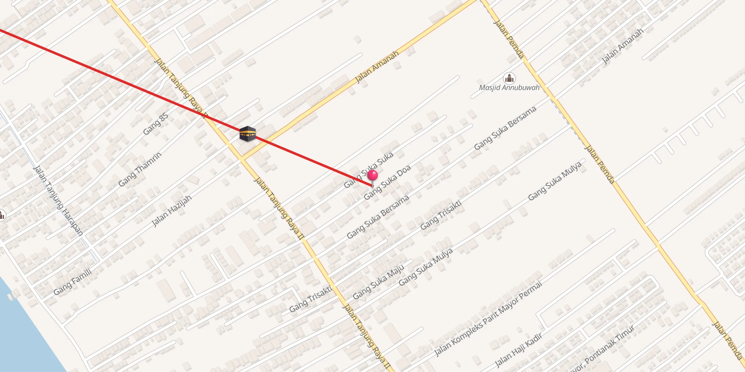 Carte de localisation : Masjid Attaqwa