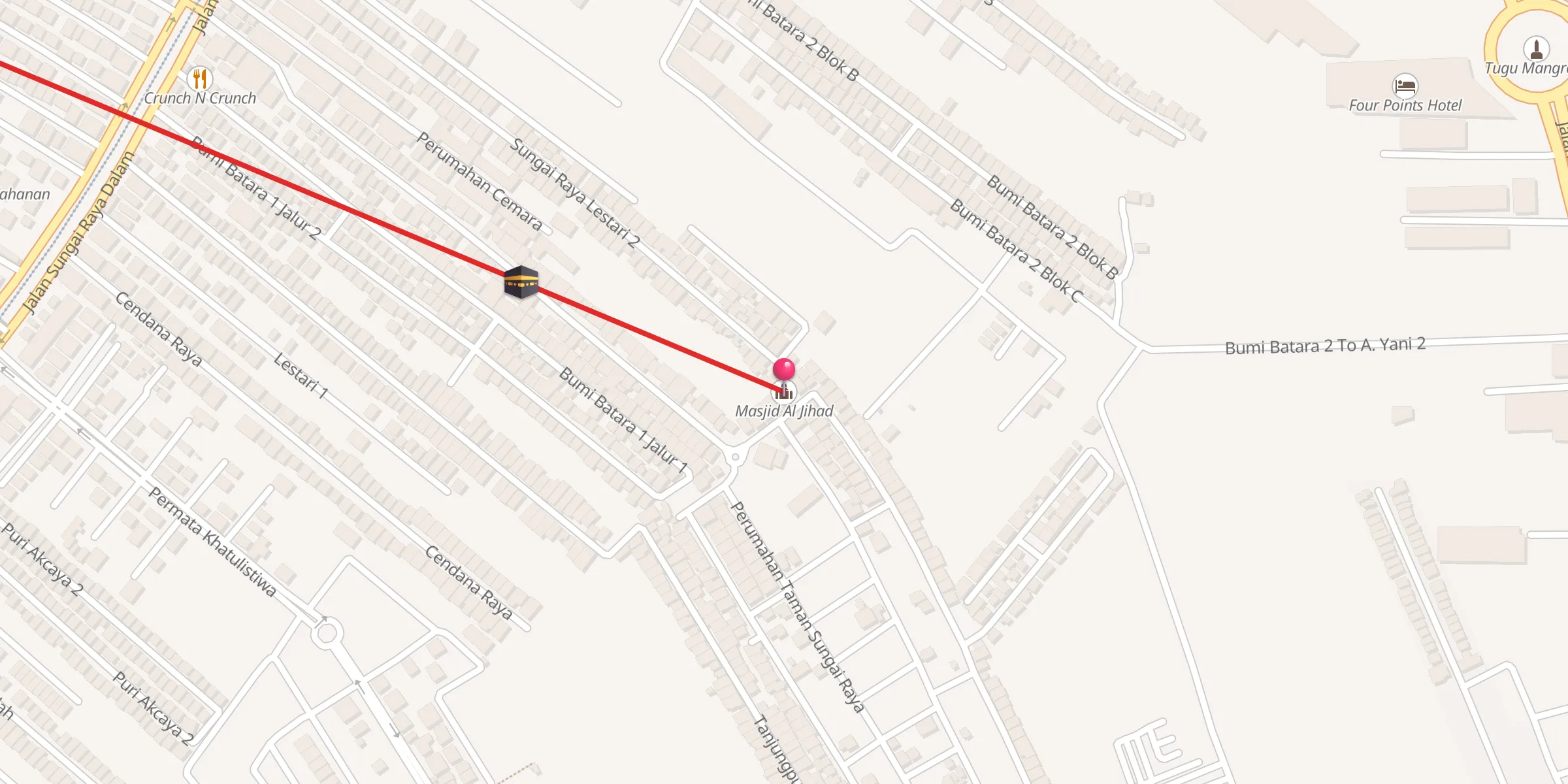 Carte de localisation : Masjid Al Jihad