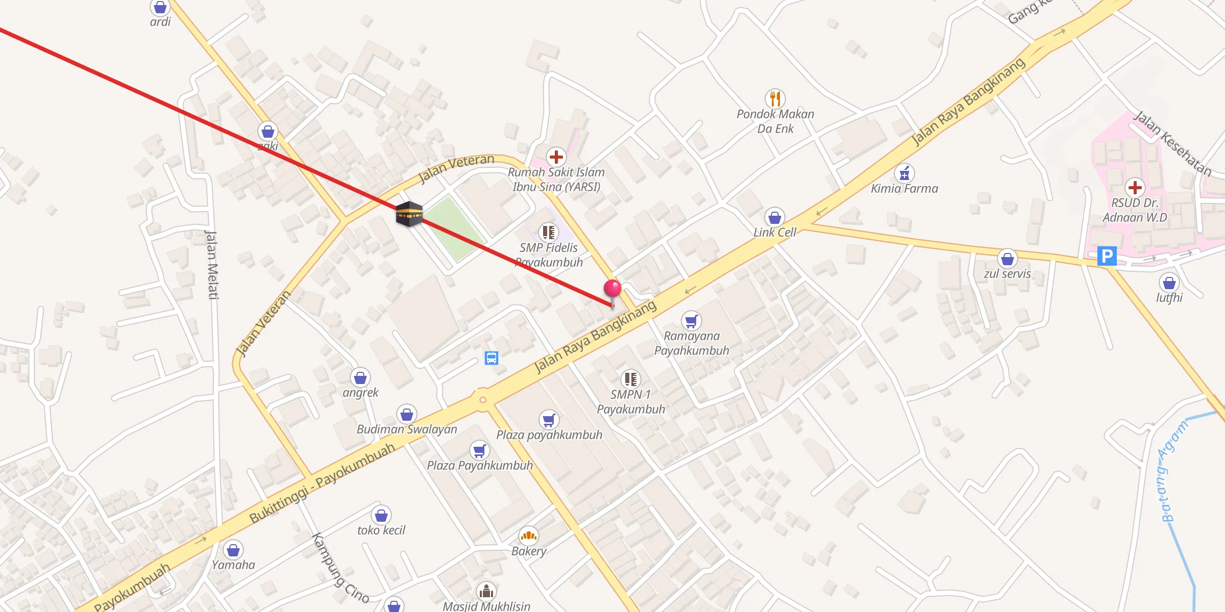 Carte de localisation : Masjid Ansharullah Muhammadiyah