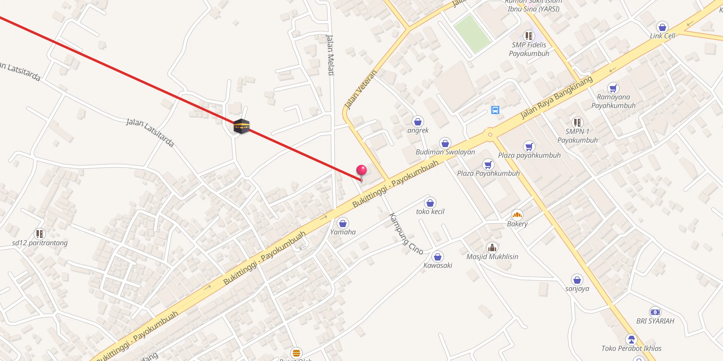 Carte de localisation : Masjid Jami' Parak Batuang