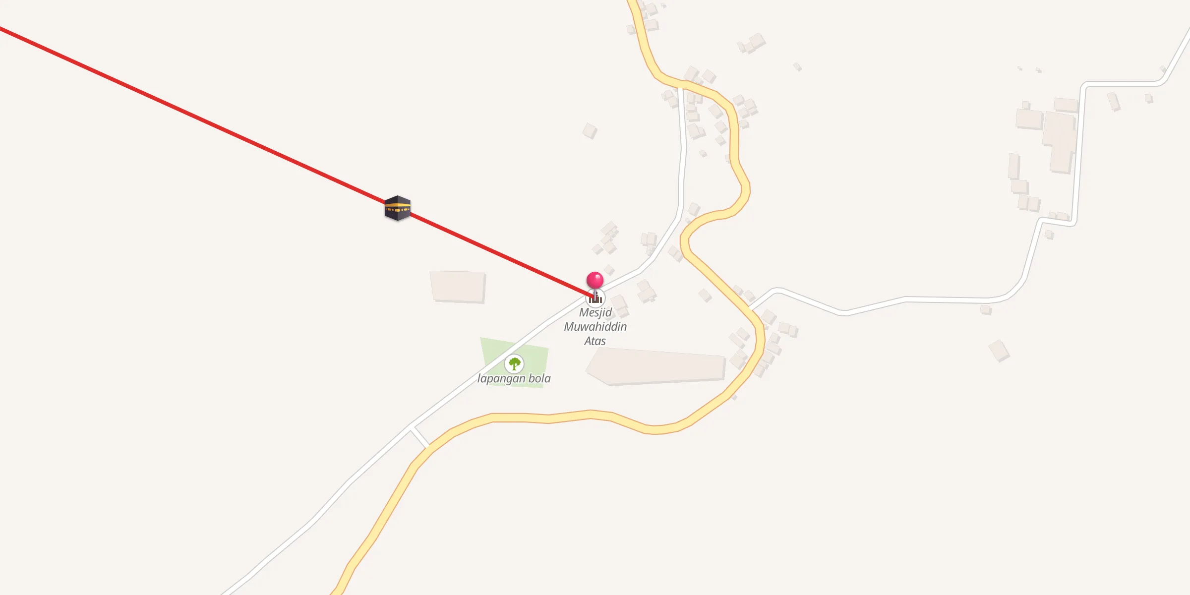 Carte de localisation : Mesjid Muwahiddin Atas