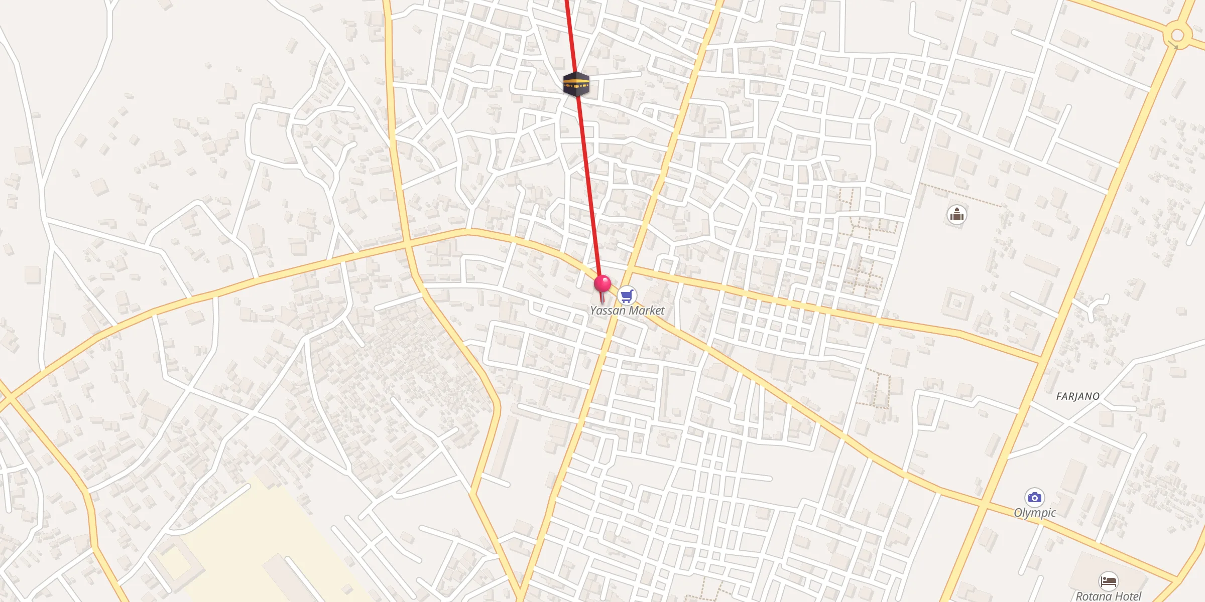 Carte de localisation : Sheikh Yasin Mosque