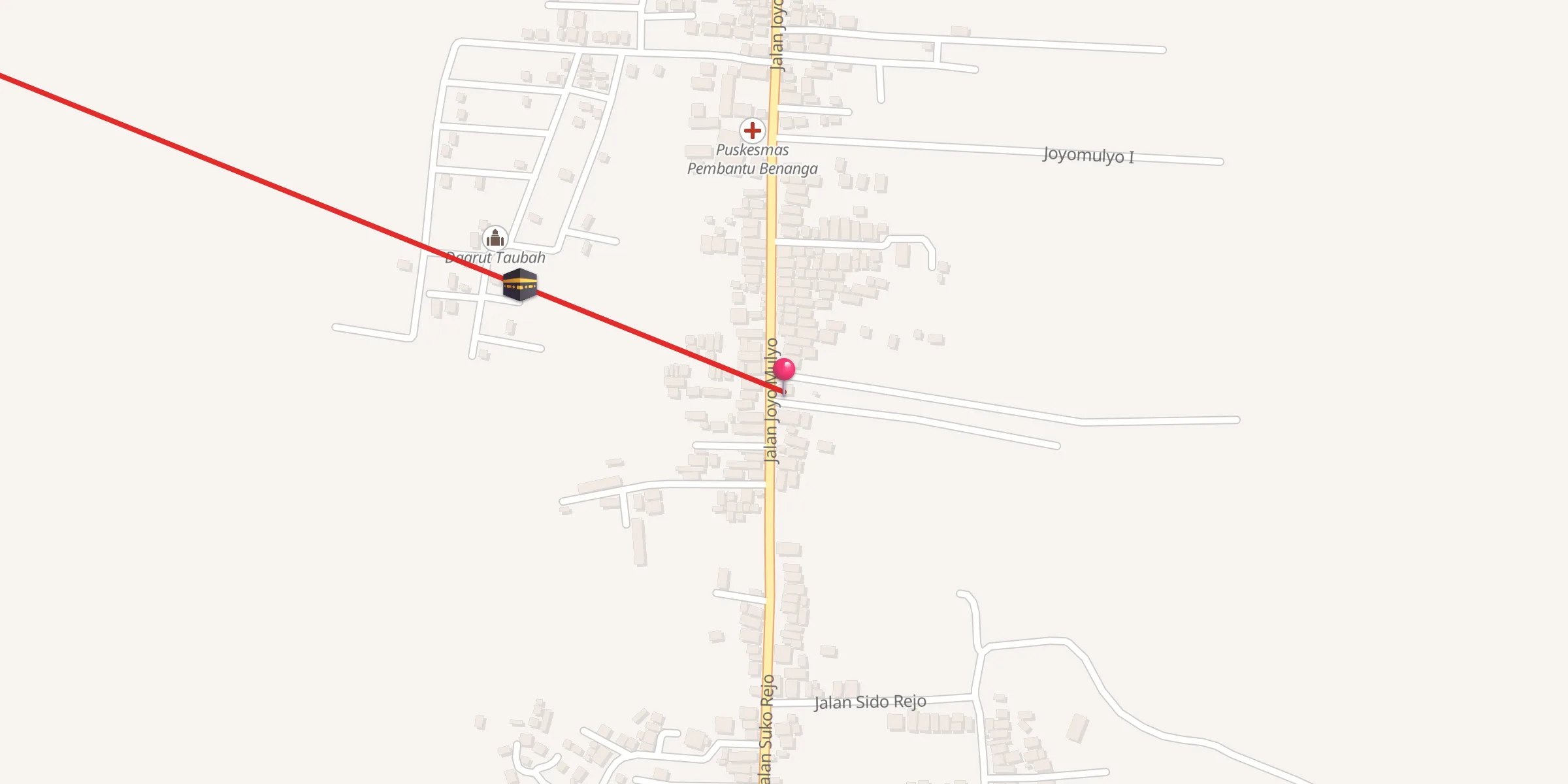 Carte de localisation : Langgar Miftahul Jannah