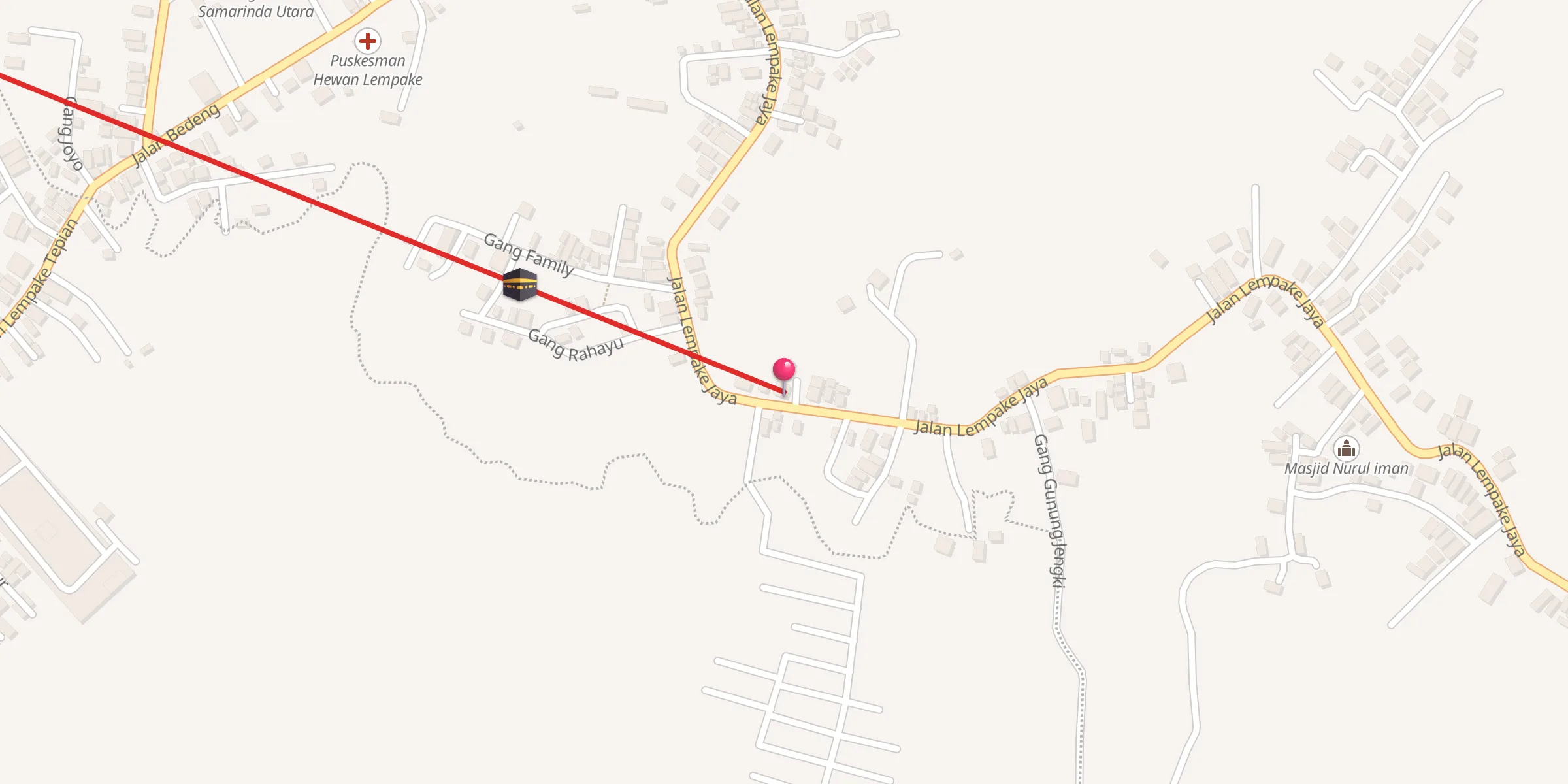 Carte de localisation : Langgar Al Mu'minin