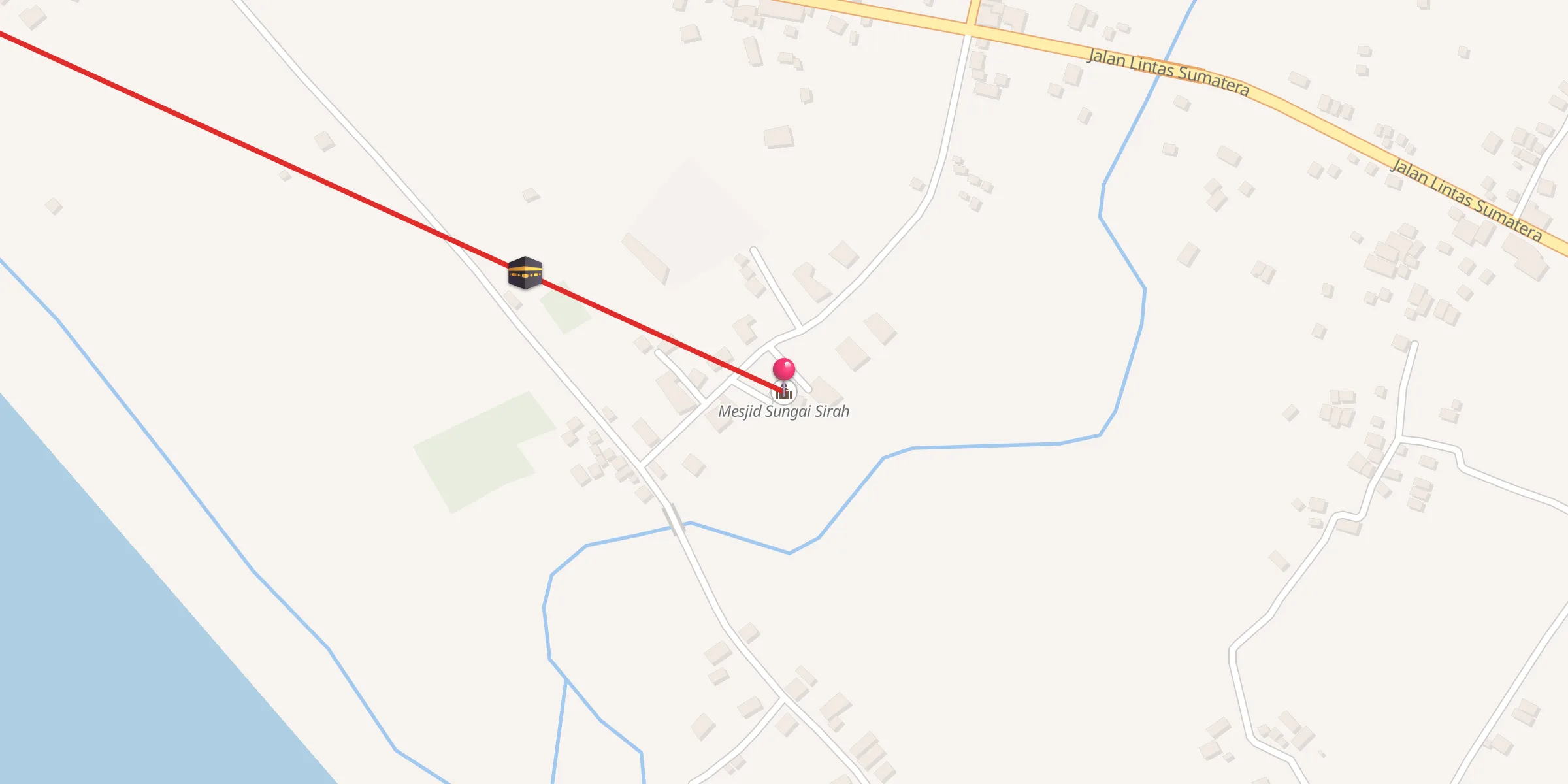 Carte de localisation : Mesjid Sungai Sirah